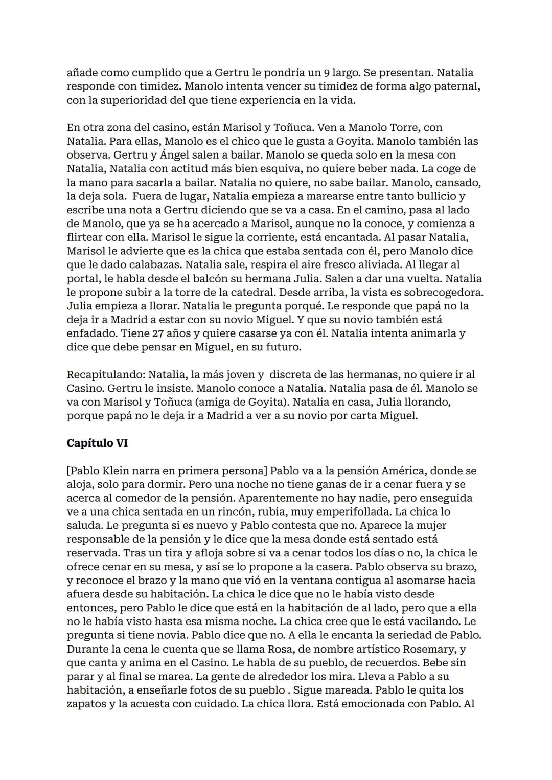 # RESUMEN ENTRE
# VISILLOS
Entre visillos, Carmen Martín Gaite: resumen por capítulos
Entre visillos es la primera novela larga de la escri
