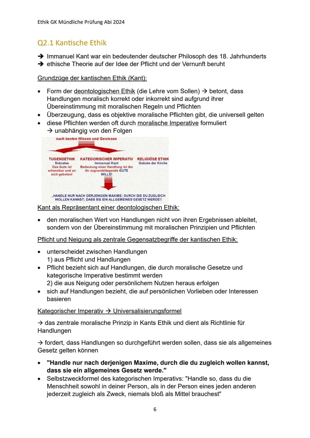 # Ethik GK Mündliche Prüfung Abi 2024
Ethik Lernzettel:
Q1.1 Anthropologische Grundpositionen
→ Wissenschaft vom Menschen, seinem Wesen u