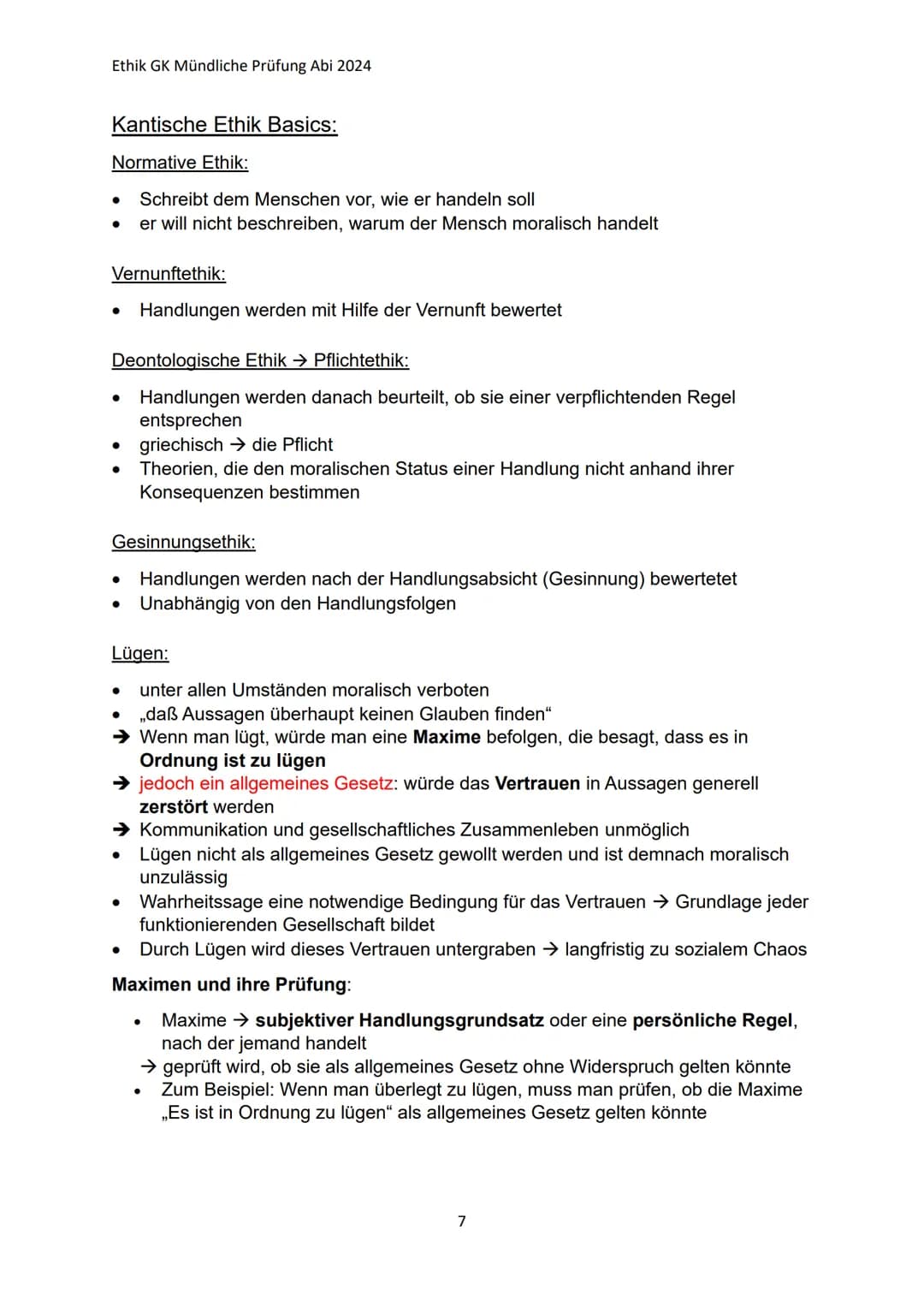 # Ethik GK Mündliche Prüfung Abi 2024
Ethik Lernzettel:
Q1.1 Anthropologische Grundpositionen
→ Wissenschaft vom Menschen, seinem Wesen u