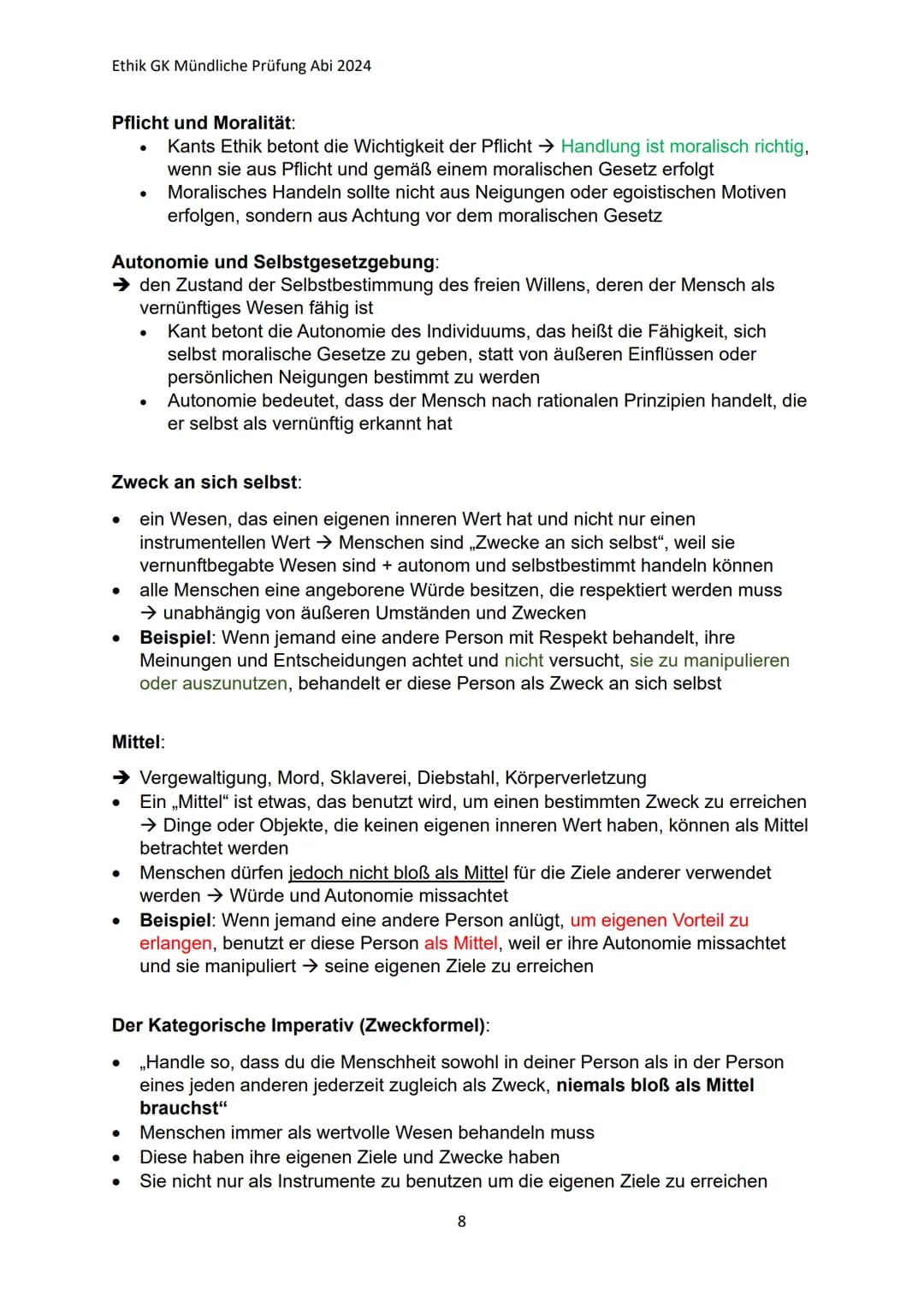 # Ethik GK Mündliche Prüfung Abi 2024
Ethik Lernzettel:
Q1.1 Anthropologische Grundpositionen
→ Wissenschaft vom Menschen, seinem Wesen u
