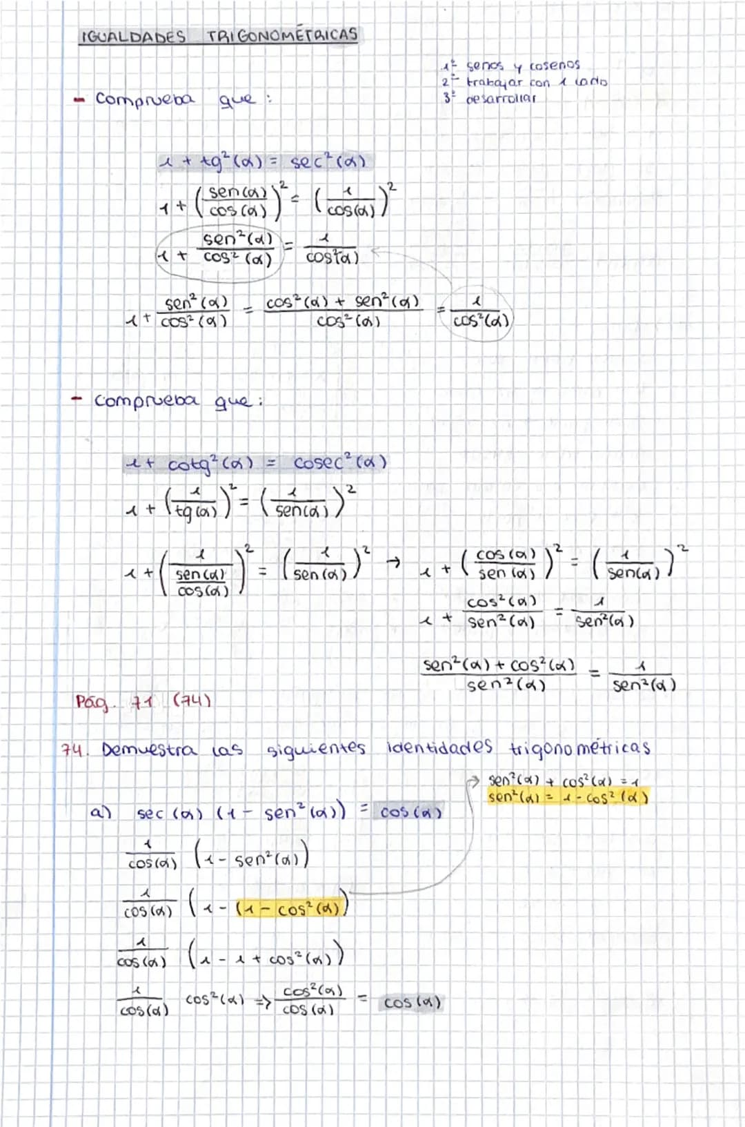# TEMA 5
TRIGONOMETRÍA
FUNCIONES TRIGONOMETRICAS
sen
30°
tg
sen (30)=1/2
COS (30°) = √3/2
tg (30°)= sen (30)
COS (30°)
seno
coseno