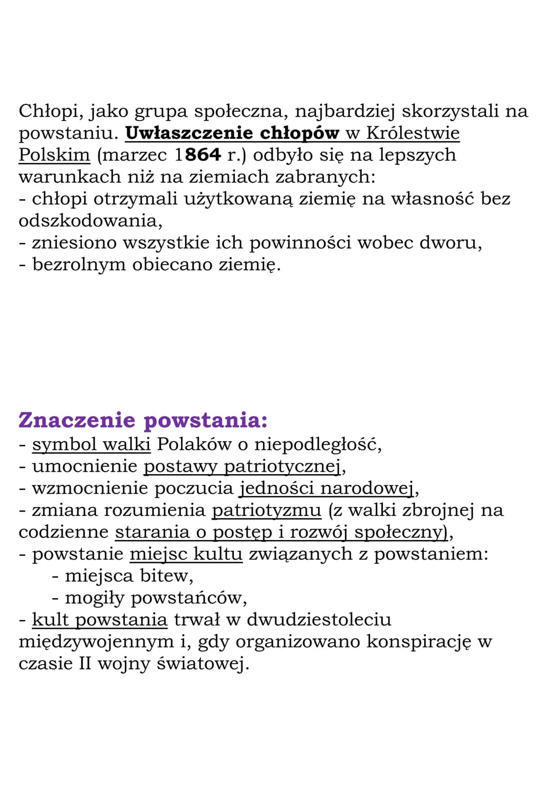 # Ziemie polskie w drugiej
połowie XIX wieku
## 1.Powstanie styczniowe
### Geneza powstania styczniowego
Po klęsce Rosji w wojnie krymski