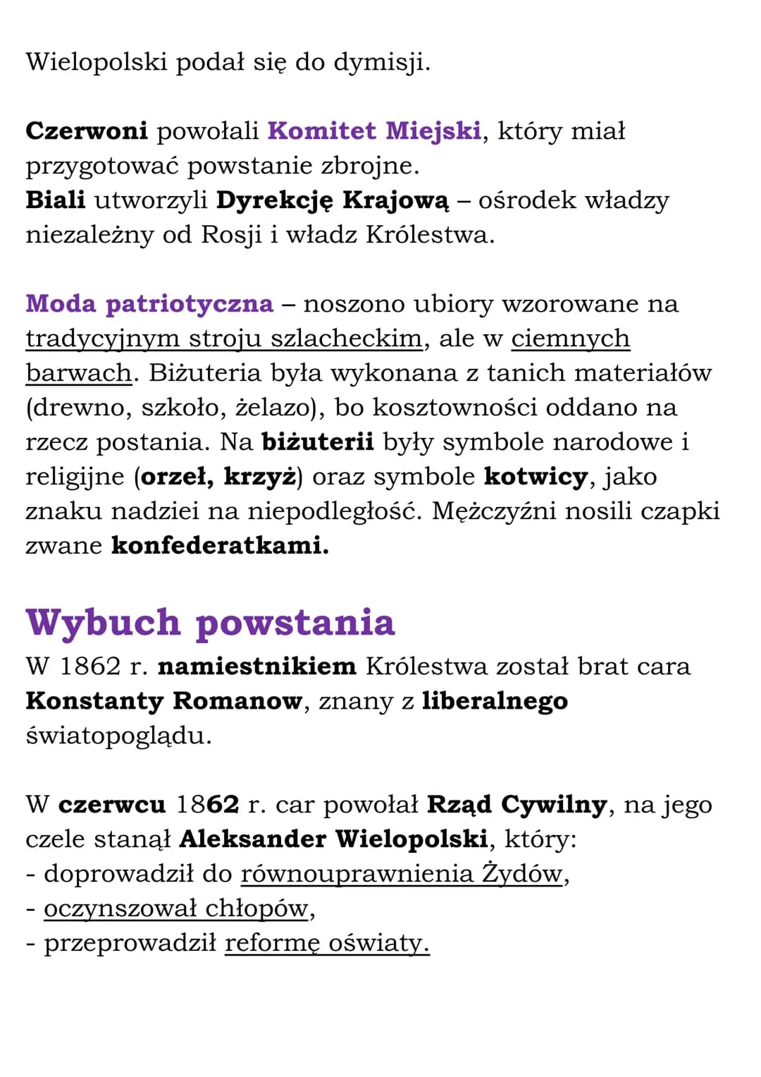 # Ziemie polskie w drugiej
połowie XIX wieku
## 1.Powstanie styczniowe
### Geneza powstania styczniowego
Po klęsce Rosji w wojnie krymski