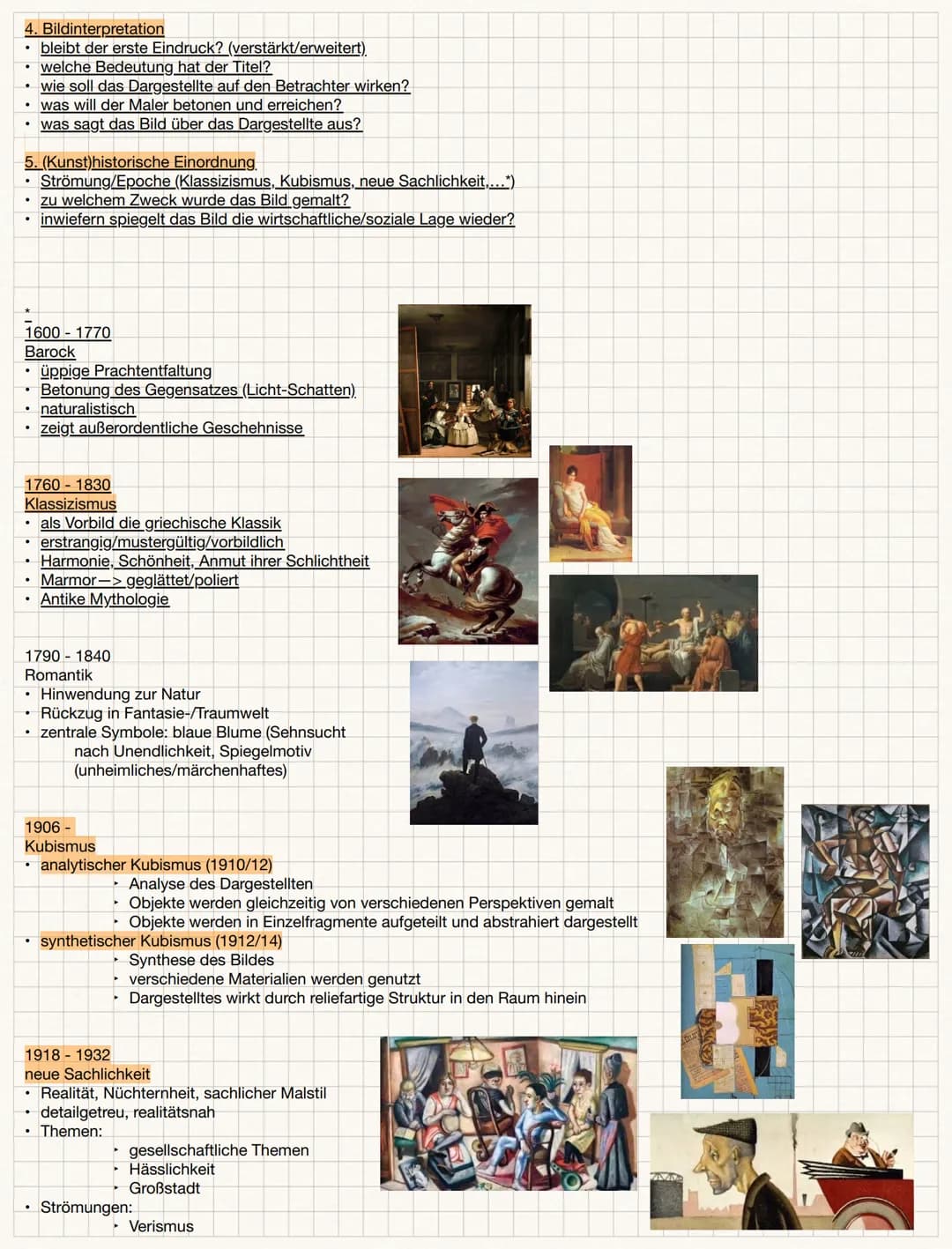 # Wie schreibt man eine Werkanalyse?
1. Erster Eindruck
* Welches Gefühl vermittelt das Kunstwerk zunächst?
* spontan, emotional, s