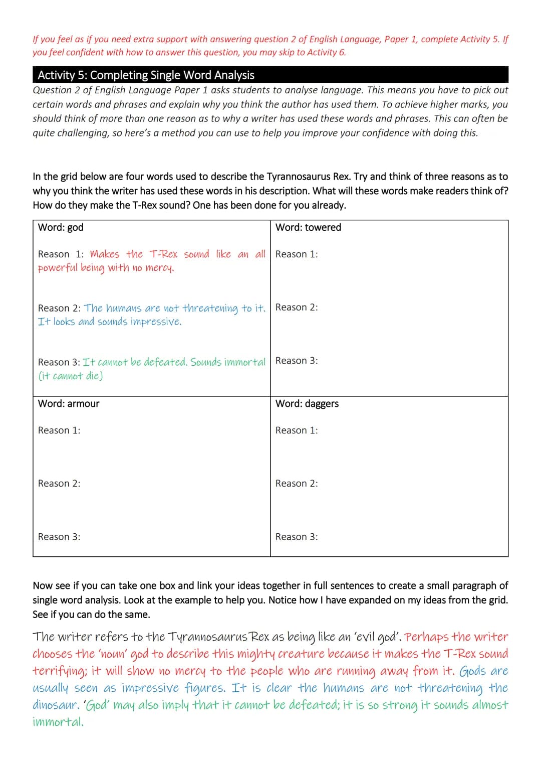 # AQA English Language Paper | Revision
Questions 1 and 2
In this lesson, we will be revising for AQA English Language Paper 1. We will on