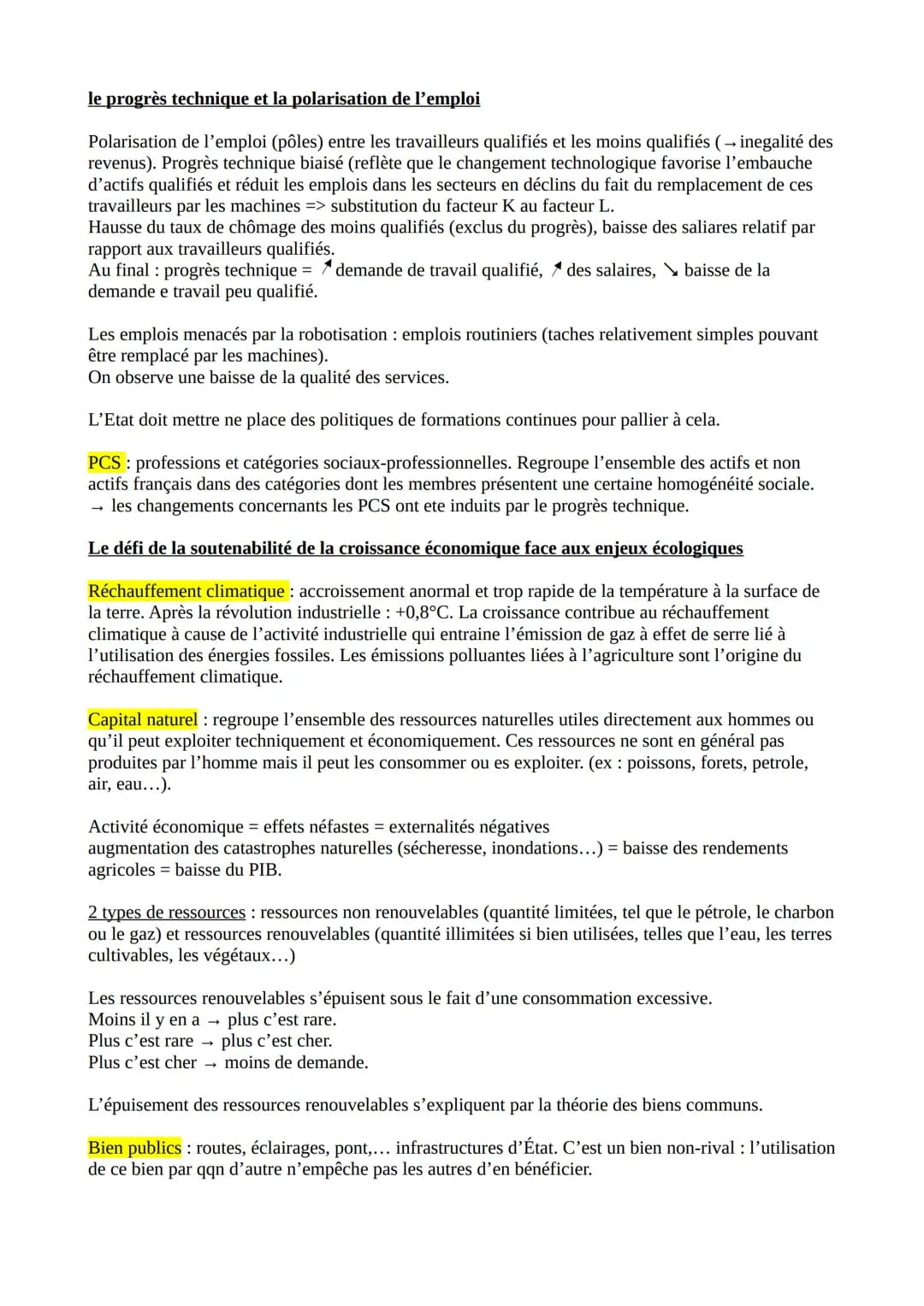 SES - quelles sont les sources et les défis de la croissance économique ?
Iº la croissance économique, de quoi parle t on ?
Croissance éco