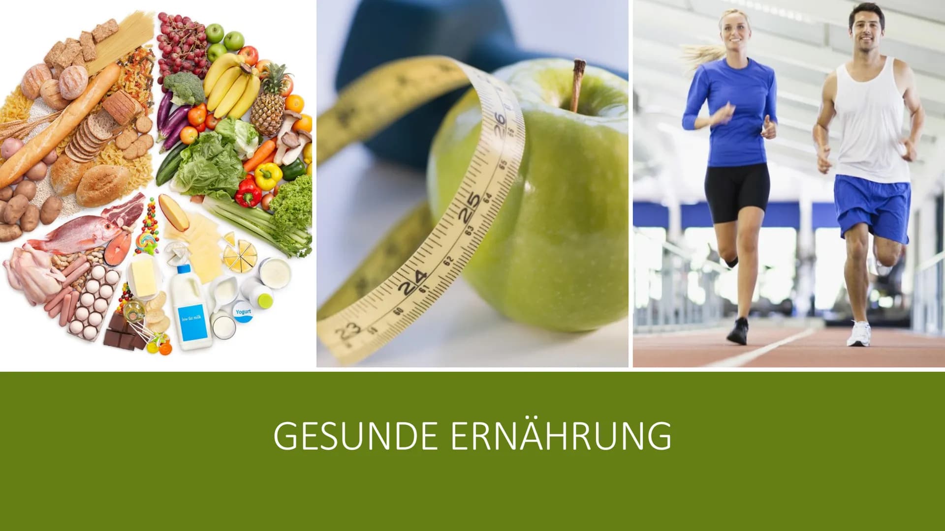 <h2>Allgemeines</h2>
<p>Es gibt nicht DIE gesunde Ernährung. Die Ernährung hängt immer von der jeweiligen Person ab, wie zum Beispiel Leben