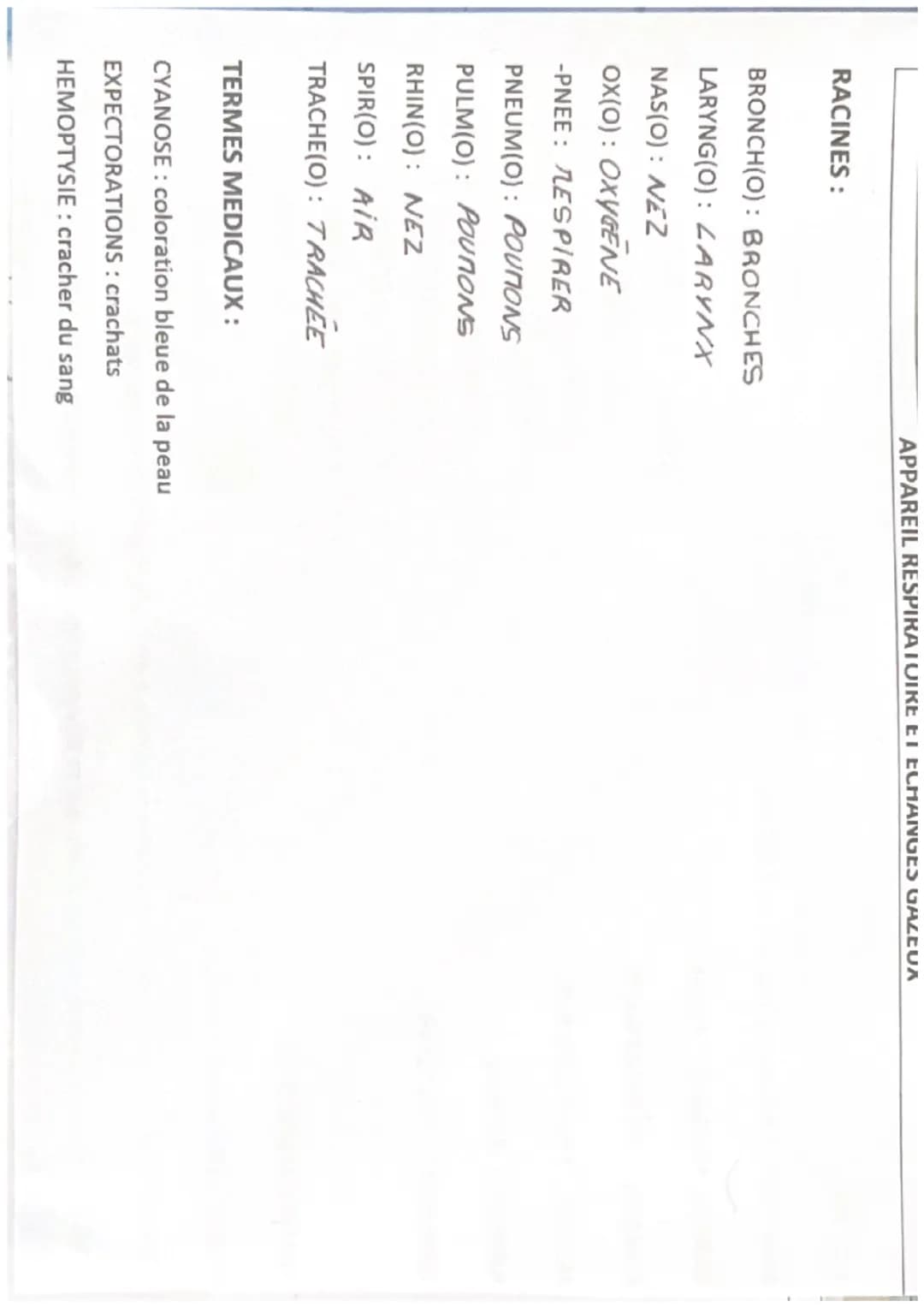 TERMINOLOGIE
Radicaux, préfixes et suffixes
ORGANISATION ET FONCTIONNEMENT INTÉGRÉ
Racines
Sens
cardi(o)-
cœur
cary(o)-, nuclé(o)-
noyau
cé