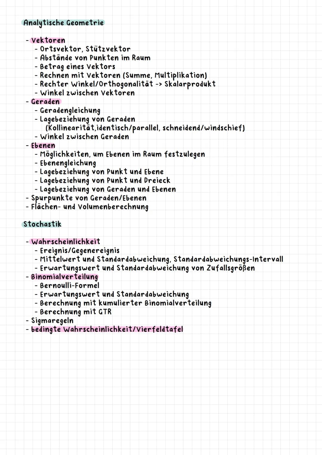 Mathematik Gk '23 Mathe GK Zusammenfassung Abi NRW 2023 Zusammenfassung
Analysis
-> Analysis, Analytische Geometrie, Stochastik
- Funktion