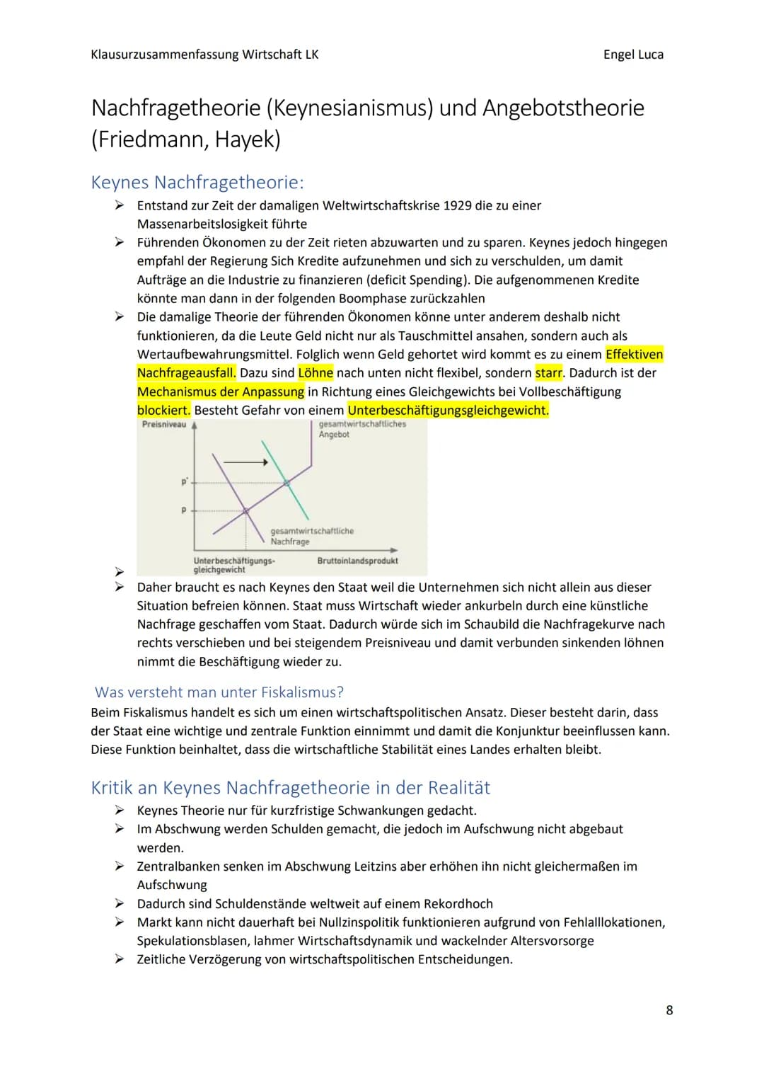 Klausurzusammenfassung Wirtschaft LK
Engel Luca
arbeitsverhält Themen
➤ Stellenwert von Arbeit (für Gesellschaft und Individuum), S. 368-37