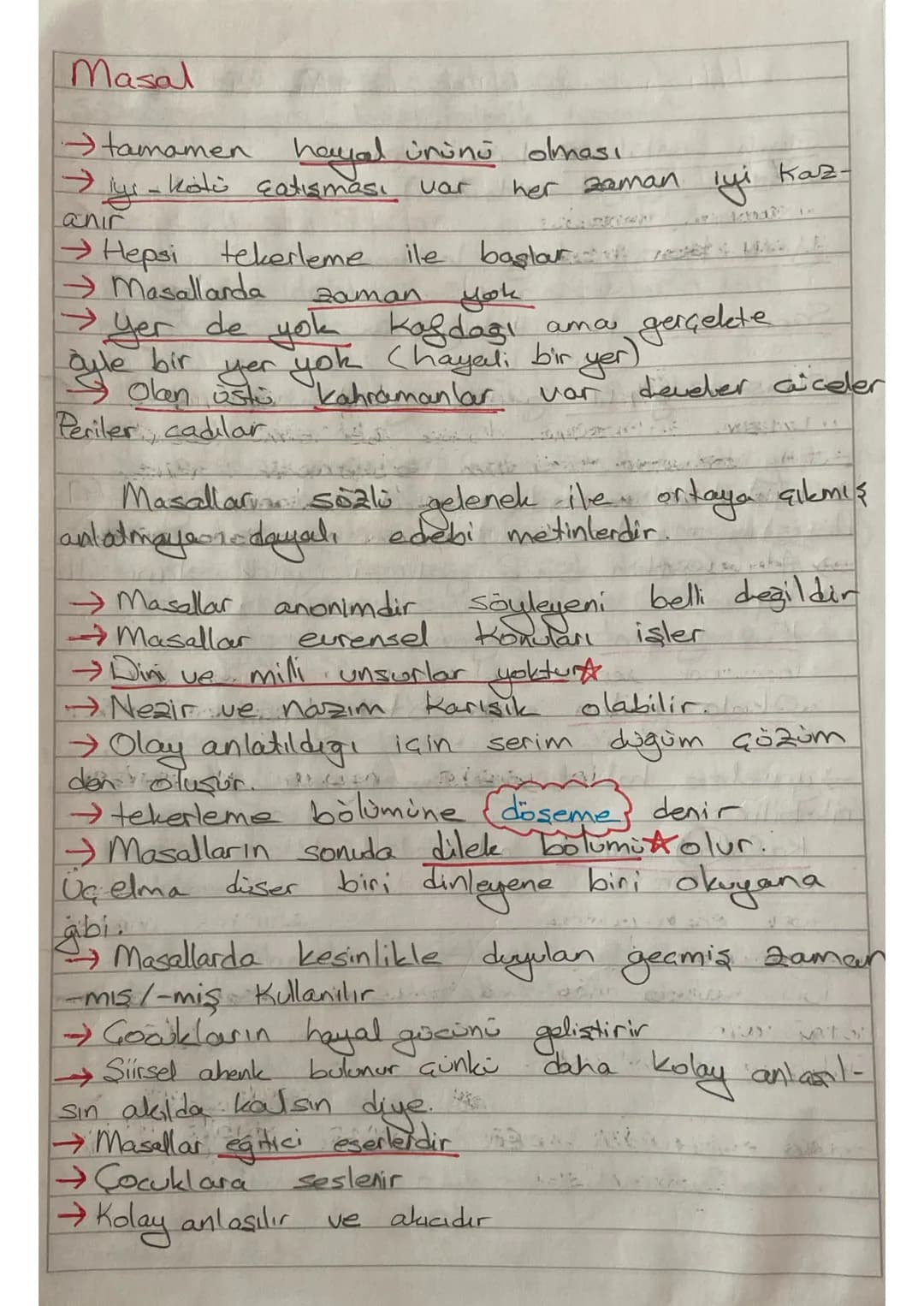 Masal
→tamamen hayal ününü olması
→ys-kölü çatışması var her zaman
anır
→Hepsi tekerleme ile başla
Masallarda zaman yok ama gerçelete
→ y