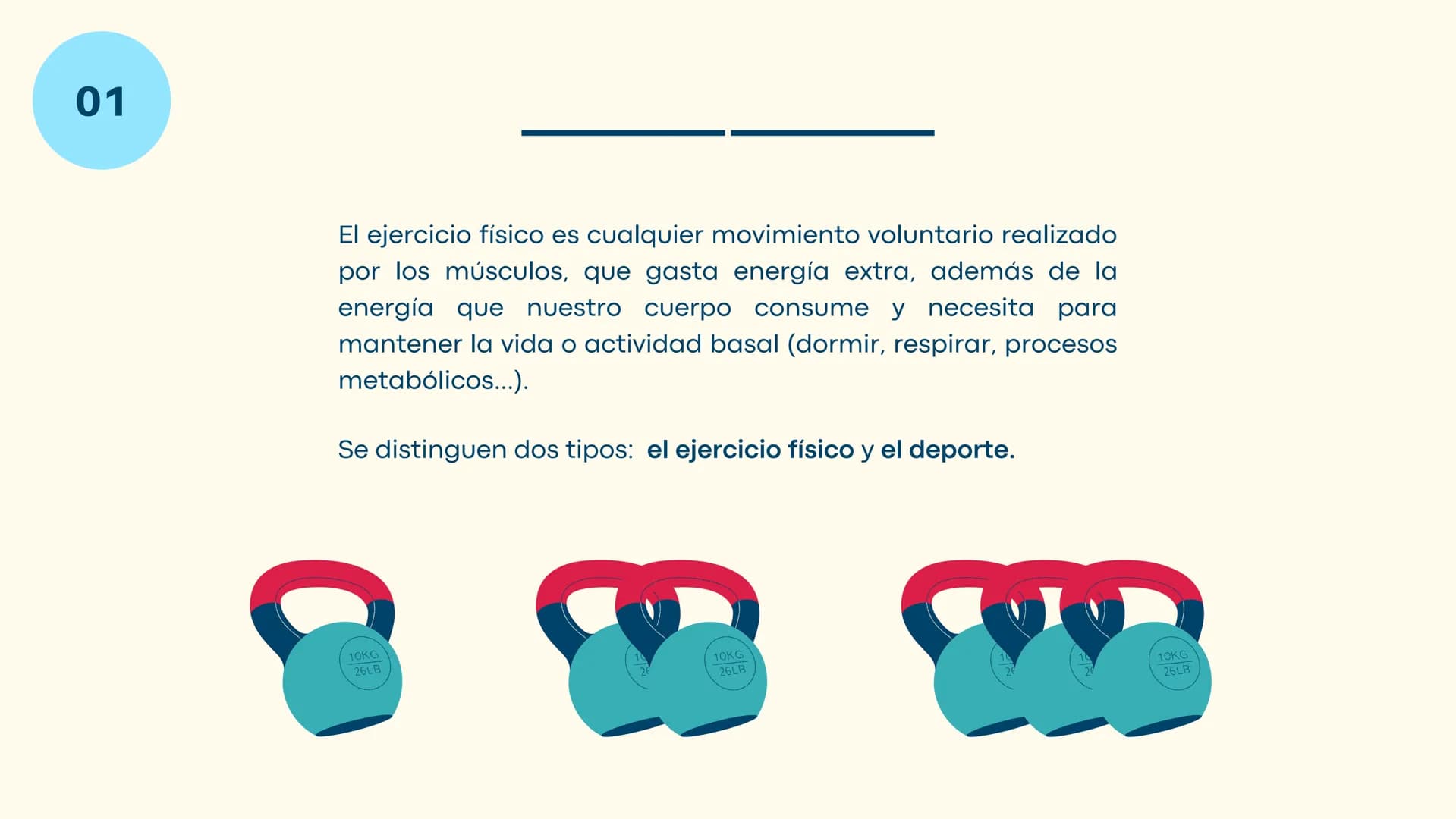 Educación Física
# LA CONDICIÓN
# FÍSICA D
01
INTRODUCCIÓN
El ejercicio físico y la
salud
04
ÍNDICE
02
¿QUÉ ES LA
CONDICIÓN FÍSICA?
03