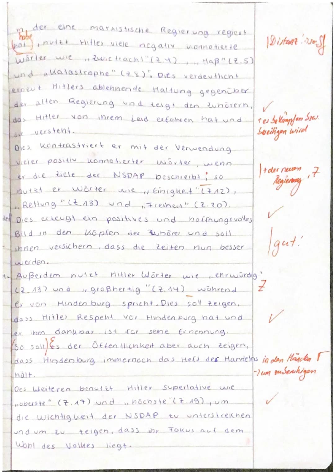 Q2 GK Geschichte
Klausur 1
21.9.23
bertestlich
Rede Adolf Hitlers am 31. Januar 1933 an das deutsche Volk
Wir wollen kämpfen für Deutschland