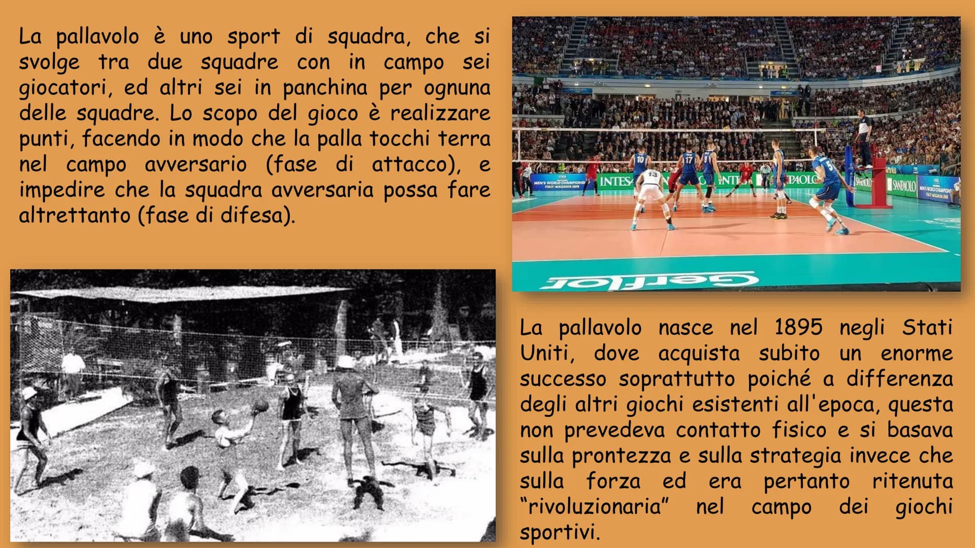 # LA PALLAVOLO
A.s. 2021-2022 La pallavolo è uno sport di squadra, che si
svolge tra due squadre con in campo sei
giocatori, ed altri sei i