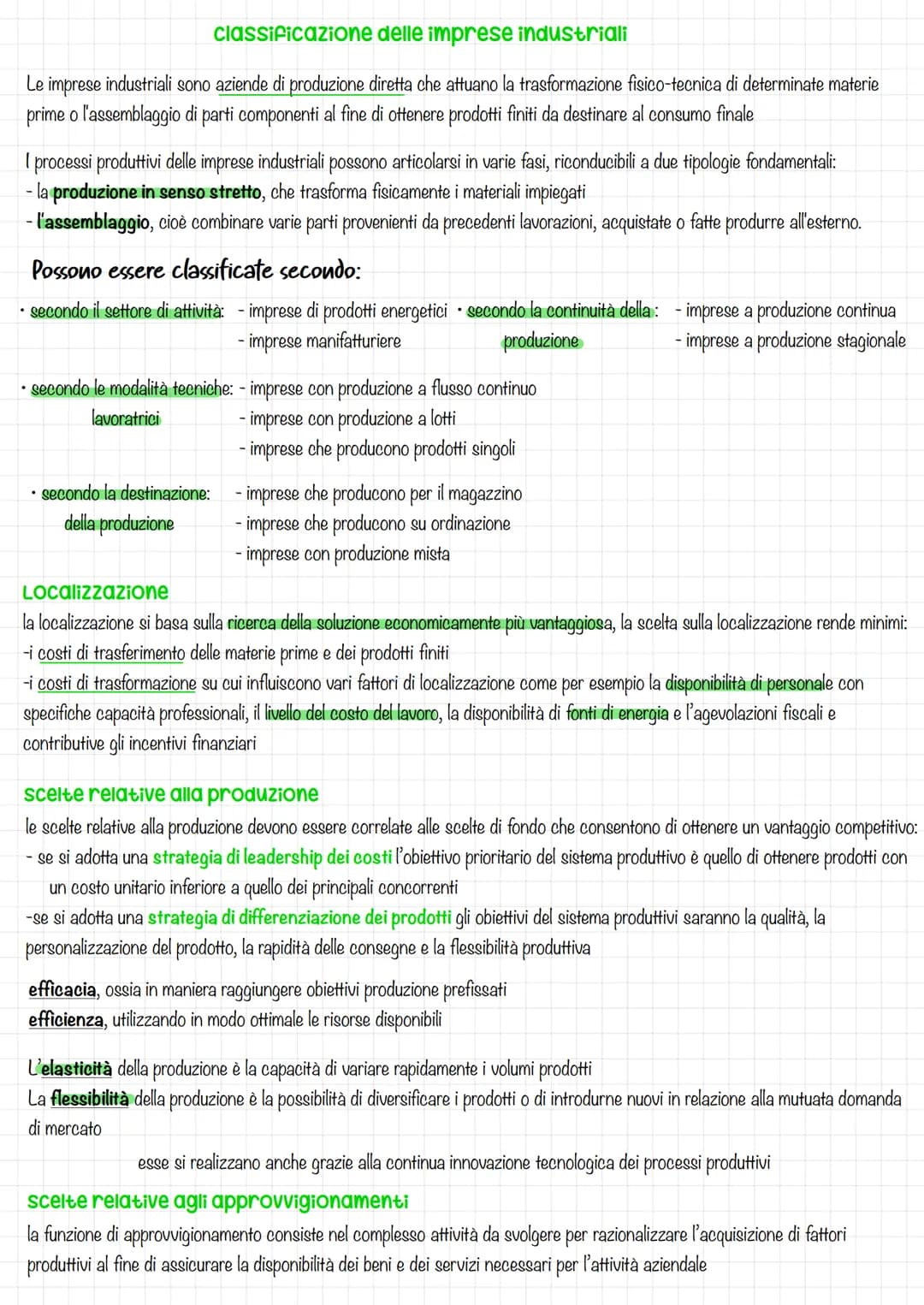 # classificazione delle imprese industriali
Le imprese industriali sono aziende di produzione diretta che attuano la trasformazione fisico-