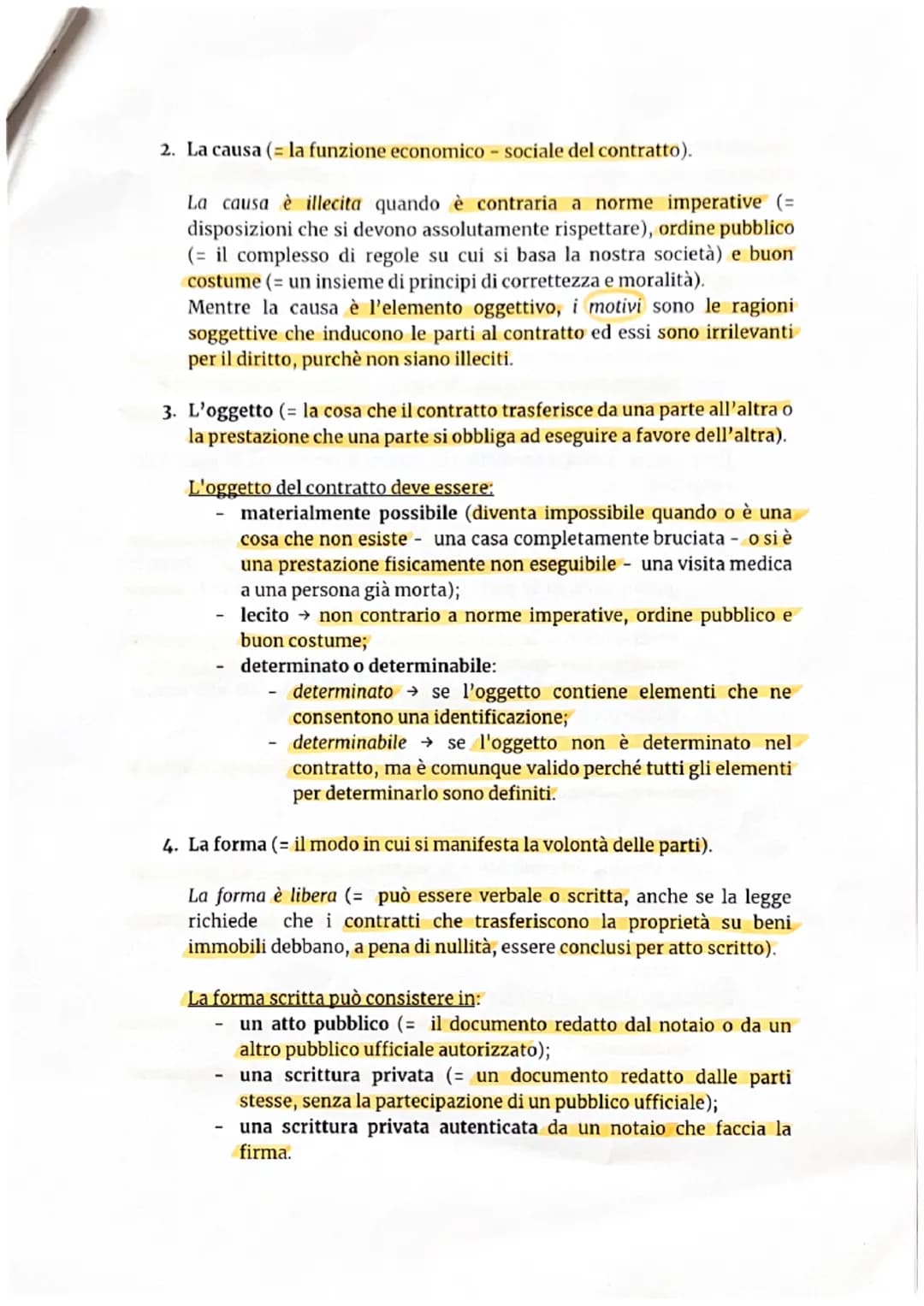 # UNITA' DIL CONTRATTO
LEZIONE 1 - FORMAZIONE ED EFFETTI DEL CONTRATTO
Il contratto = L'accordo di due o più parti per costituire, regolar
