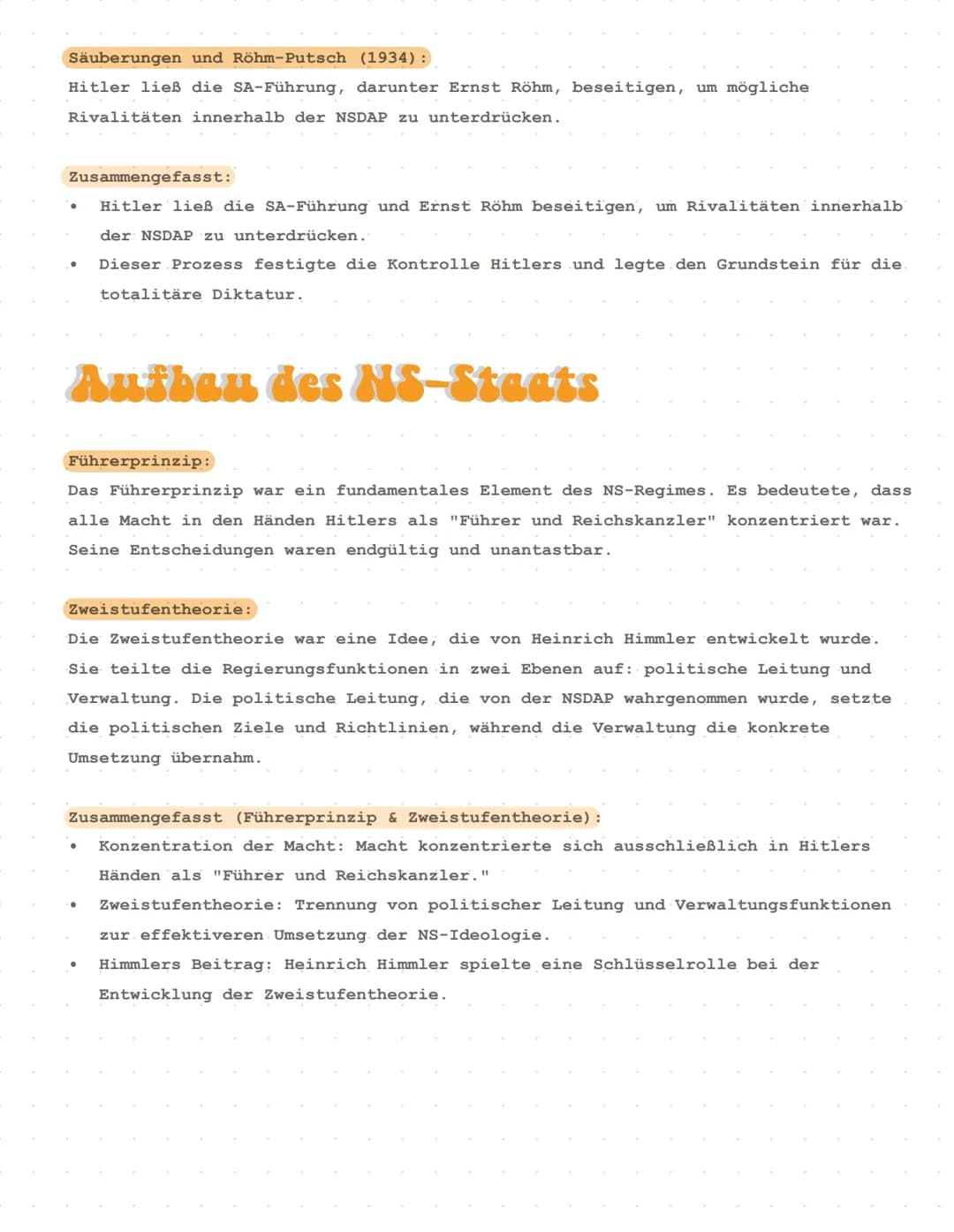 # Geschichte
Themen:
1. Ideologische Grundlagen des Nationalsozialismus (Führerprinzip,
Lebensraum im Osten, Rassismus, Antisemitismus, Vo