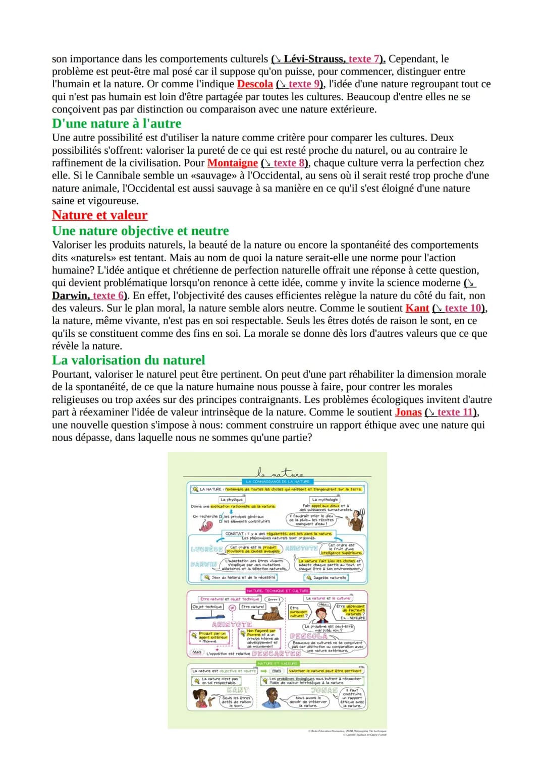 # Chapitre 4:La Nature !
La connaissance de la nature
La nature aime à se cacher
Le terme <<Nature» présente une grande variété de signif