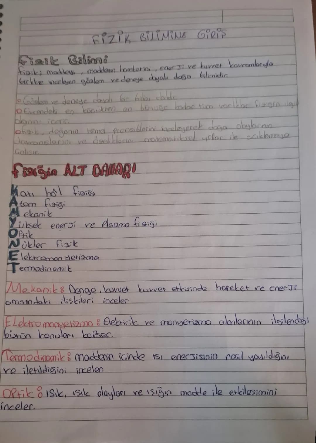 Fizik BİJİMİNE GİRİŞ
Fizik Bilini
fioik; mattesi maddanın harekerini, enerji ve kurret kavramlarıyla
Giclitre mceleyen gözlen ve deneye day
