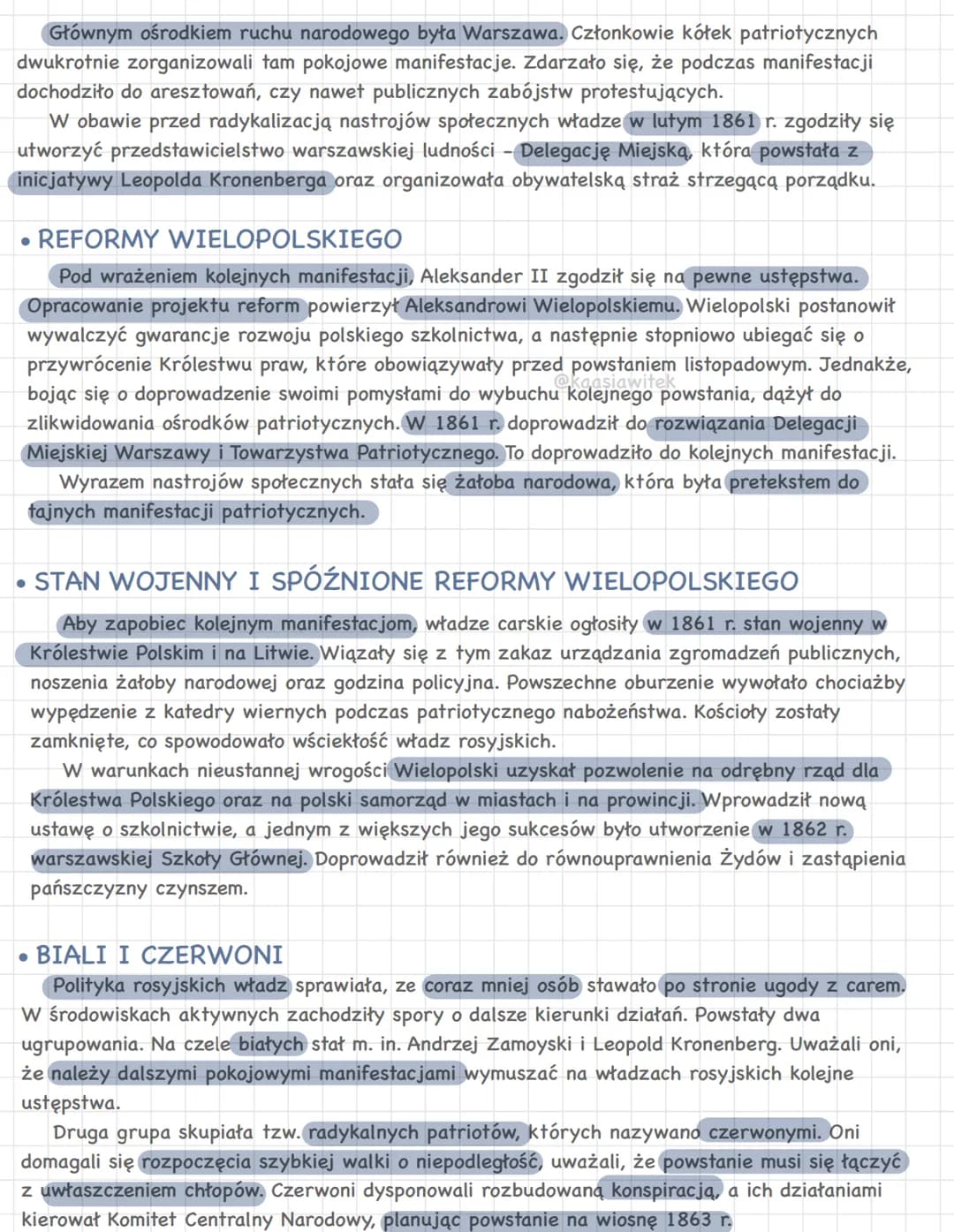# POLACY I ZIEMIE POLSKIE W 2. POŁOWIE
XIX I NA POCZĄTKU XX WIEKU
1. Królestwo Polskie przed wybuchem powstania
styczniowego
• ROSJA POD R