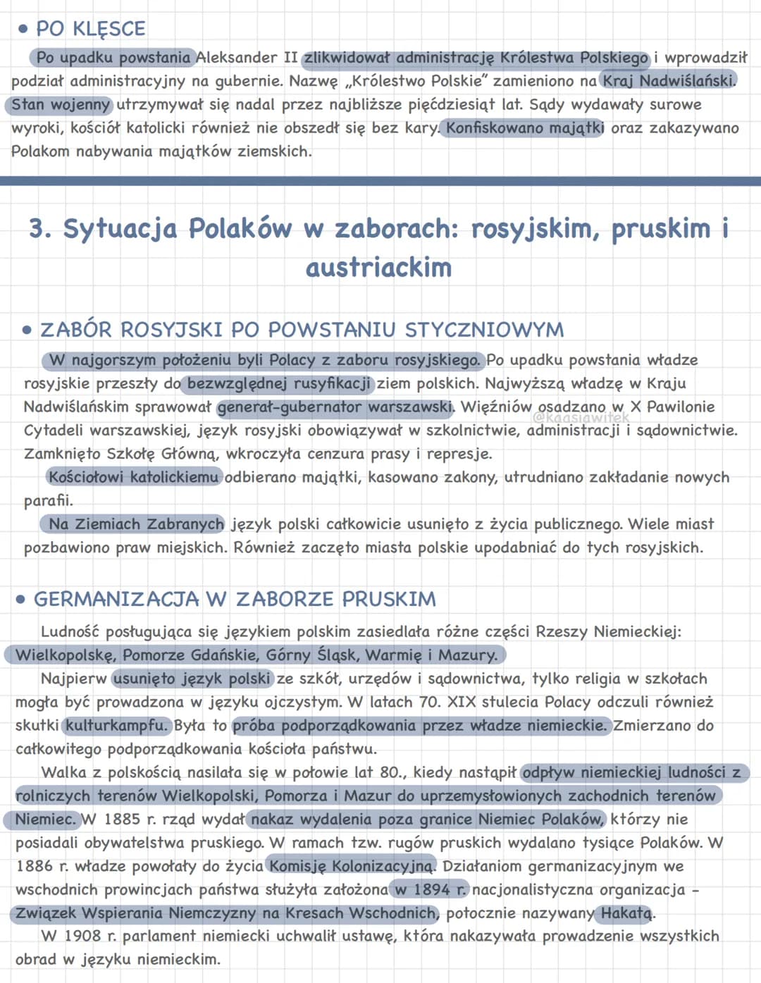 # POLACY I ZIEMIE POLSKIE W 2. POŁOWIE
XIX I NA POCZĄTKU XX WIEKU
1. Królestwo Polskie przed wybuchem powstania
styczniowego
• ROSJA POD R