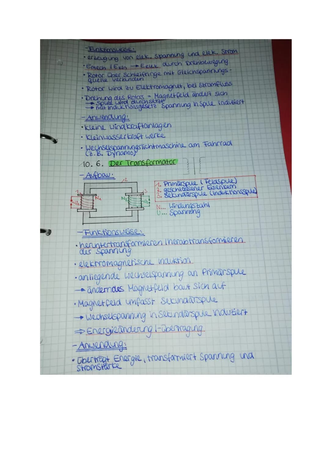 # 10. Erzeugung und Umforming
elektrischer Energie
10.1 Die Magnete
Magnete Oben Kräfte auf bestimmte stoffe aus.
Eisen, Nickel, Cobalt,