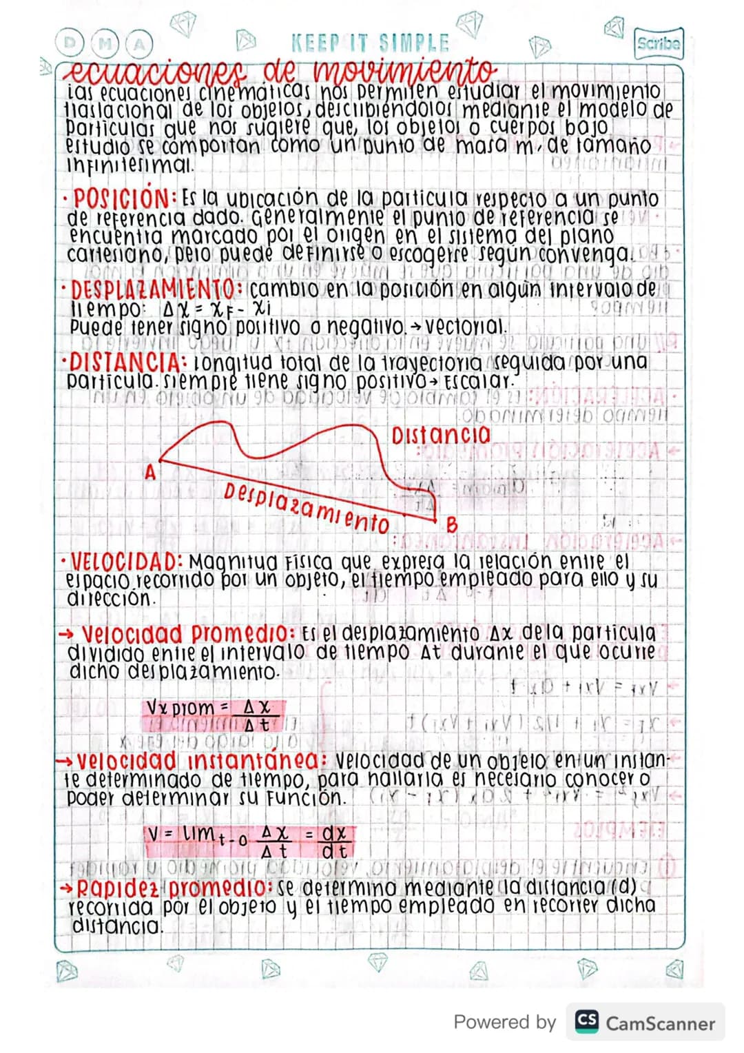 DMA
KEEP IT SIMPLE
Scribe
# ecuaciones de movimiento
las ecuaciones cinematicas nos permiten estudiar el movimiento
lacional de los objetos,