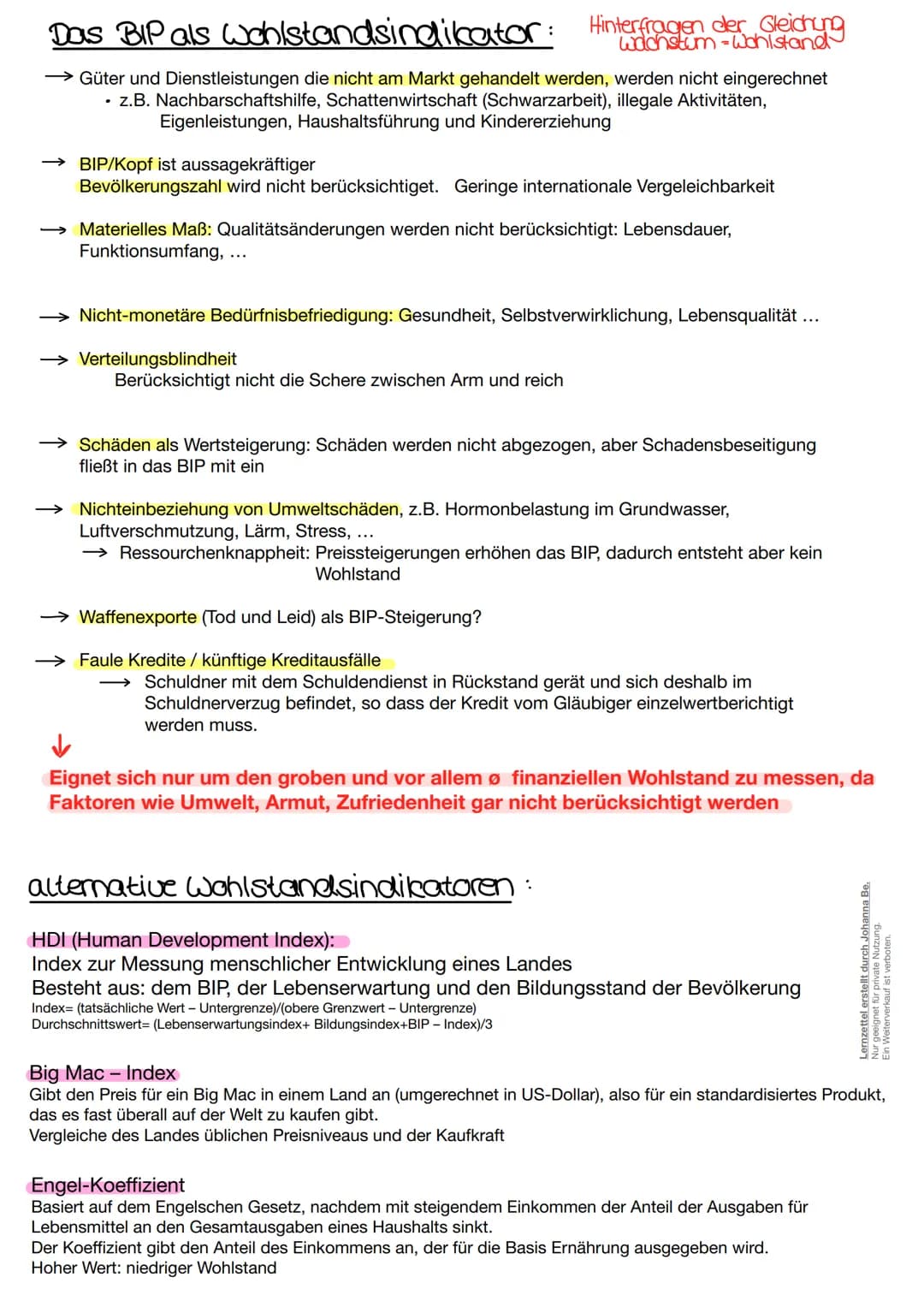Wirtschaftspolitik
Lernzettel erstellt durch Johanna Be.
Nur geeignet für private Nutzung.
Ein Weiterverkauf ist verboten. # Grundgesetz
*