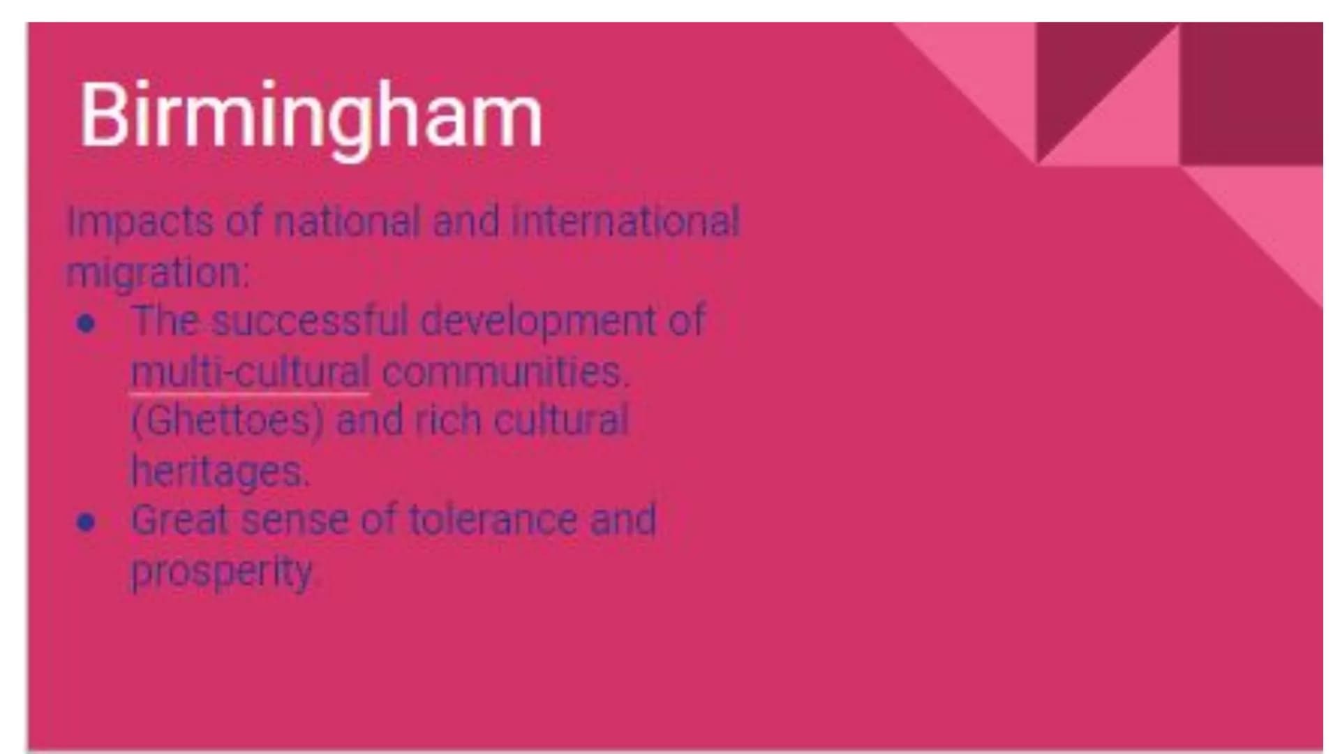 # Geography Case studies
Paper 2 Ney idea Specification content
Urban change in cilies in the UK leads to a variety
of social, economic and