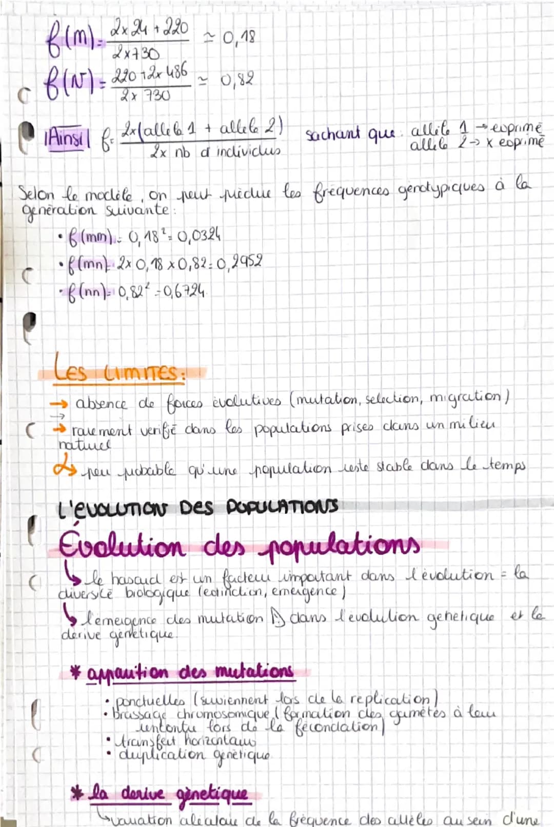 # Hardy-Weinberg
0
LE MODELE
me vou le freq allelig,
cles generculions (atletes & a culteles?)
population
* ensemble d'induidus de la