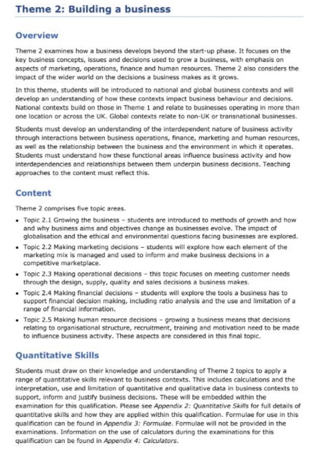 Pearson Edexcel GCSE
Business Theme 2
Revision
Business Paper 2
90 marks
1 hour 45 minutes
specification
theme 2 knowledge organisers Them