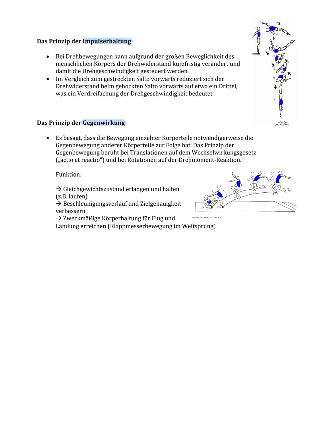 Lernzettel Sport Theorie Nr. 1
Biomechanik Definition:
Die Biomechanik des Sports hat die Beschreibung und Erklärung der Erscheinungen und