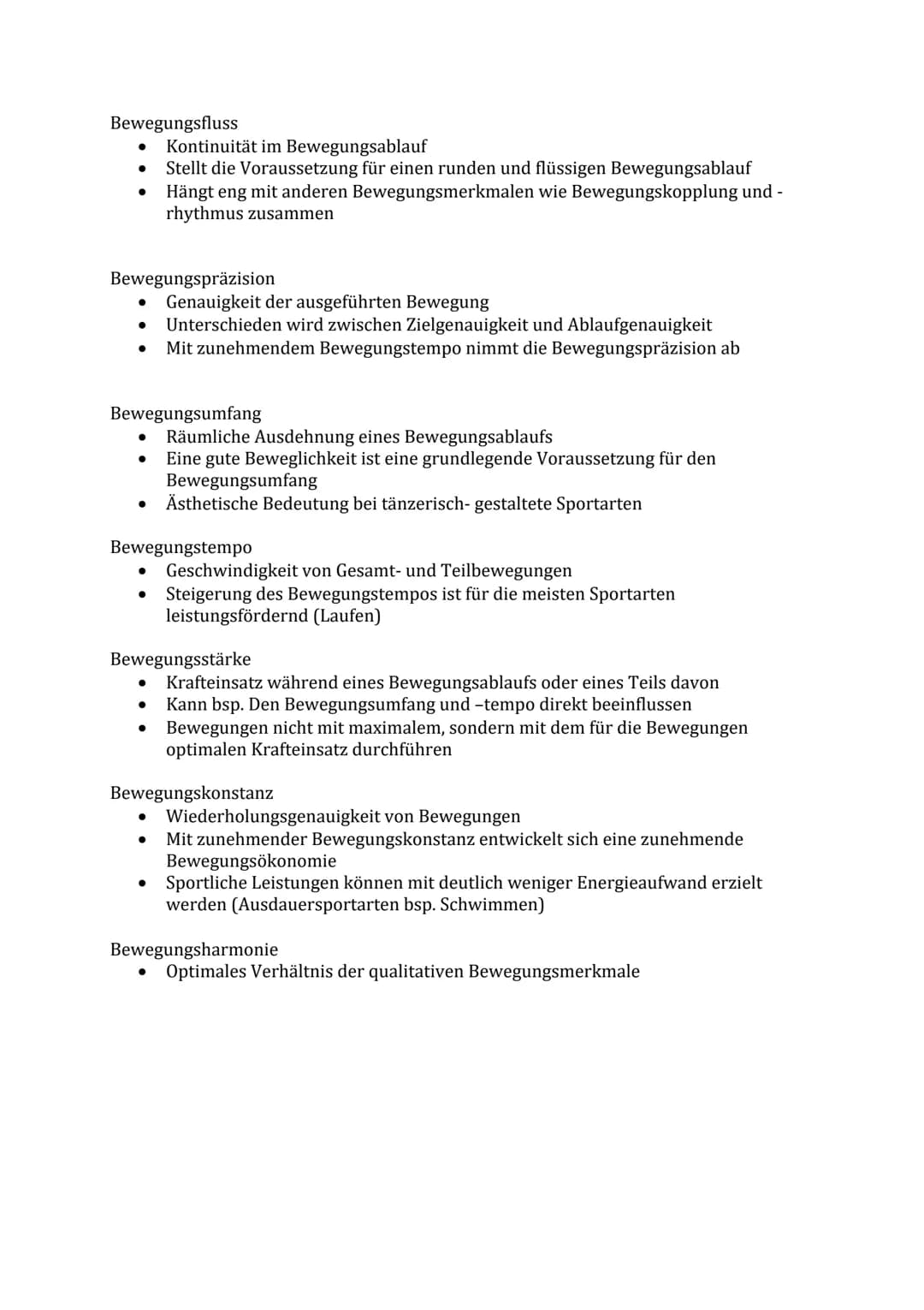 Lernzettel Sport Theorie Nr. 1
Biomechanik Definition:
Die Biomechanik des Sports hat die Beschreibung und Erklärung der Erscheinungen und
