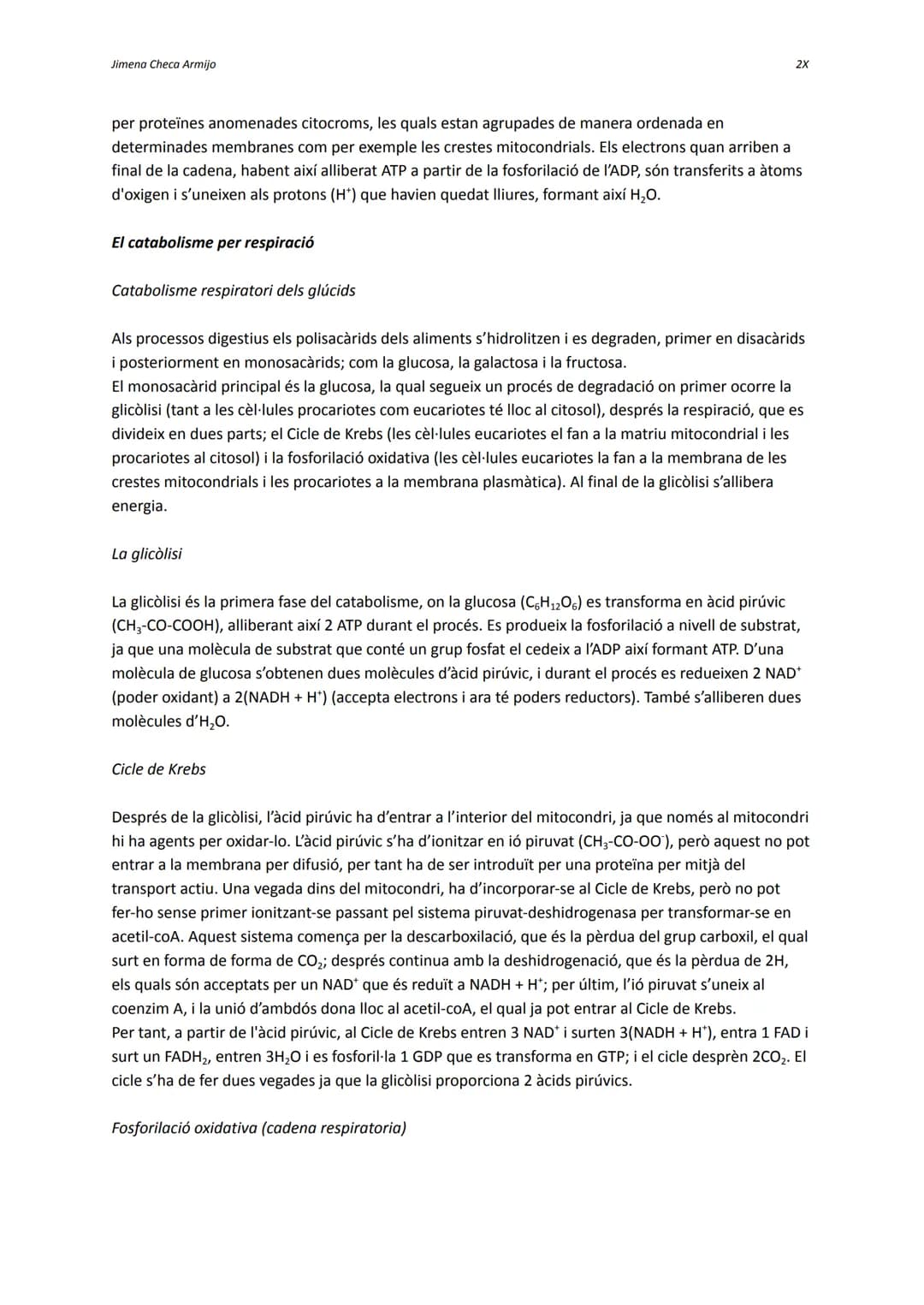 Jimena Checa Armijo
Dictat trimestral biologia
El metabolisme
És un conjunt de reaccions químiques que tenen lloc a l'interior de la cèl·