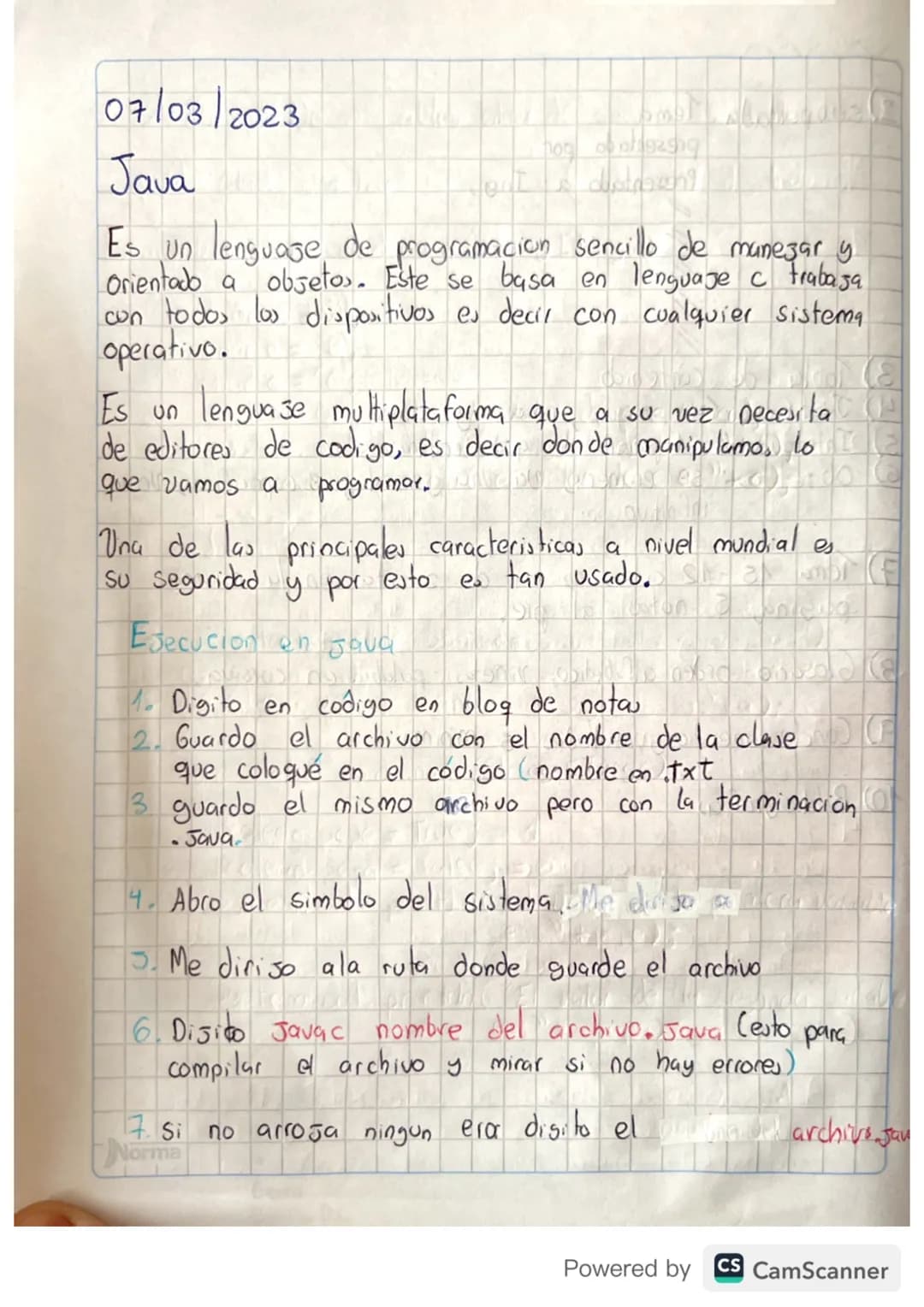 07/03/2023
Java
Es un lenguaje de programación sencillo de maneşar y
Orientado a objetos. Este se basa en lenguaje a trabaja
con todos los