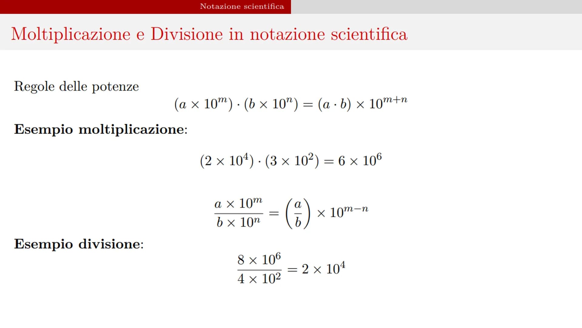 Indice
1 Notazione scientifica
2 Grandezze fisiche, dimensione, misura ed unità di
misura
3 Standard di misura SI
4 Sistema Internazionale e