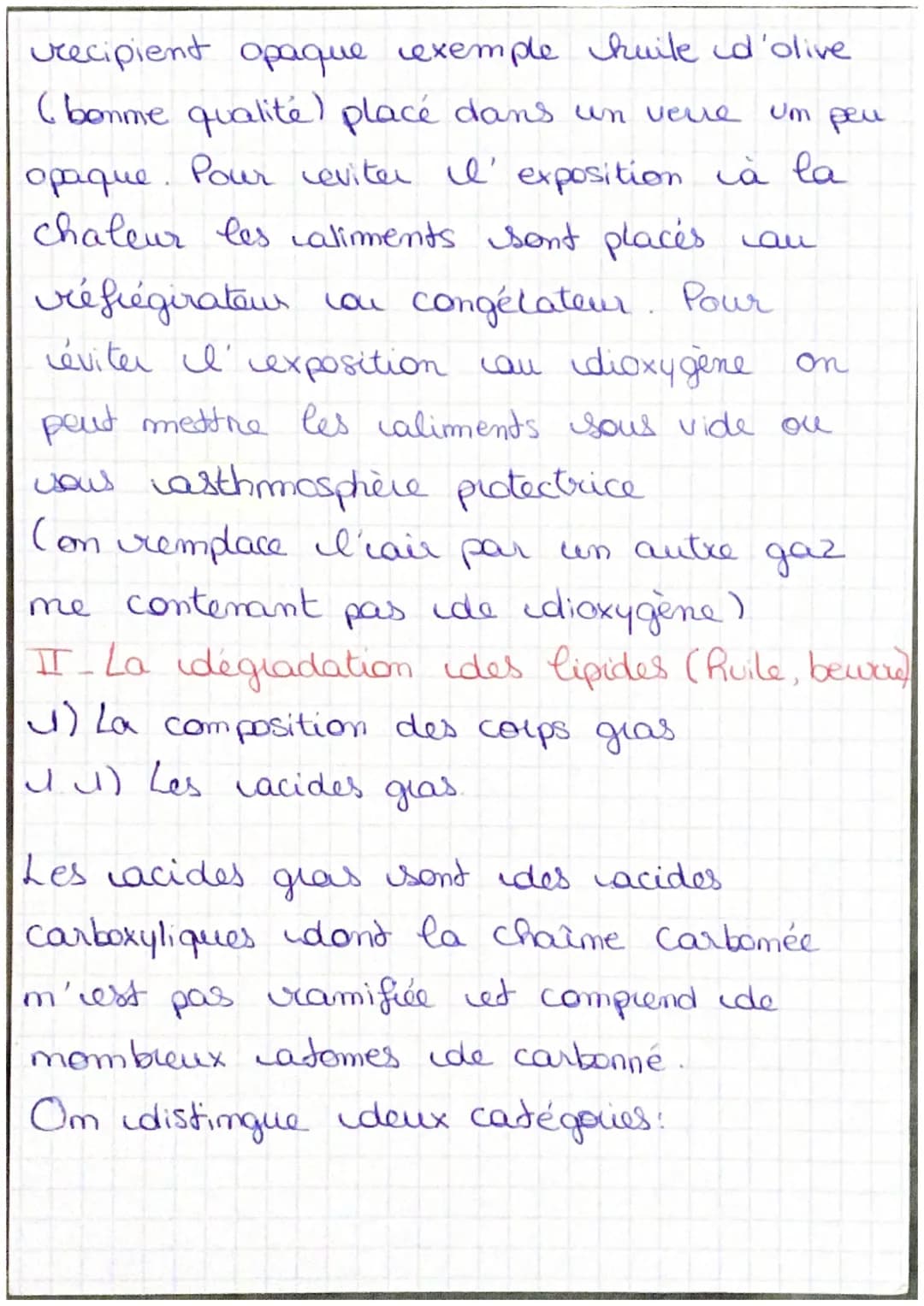 Physique Chimie
La securité physico-chimique des caliments
I-La dégradation des caliments
1) Definition
La dégradation des caliments est un