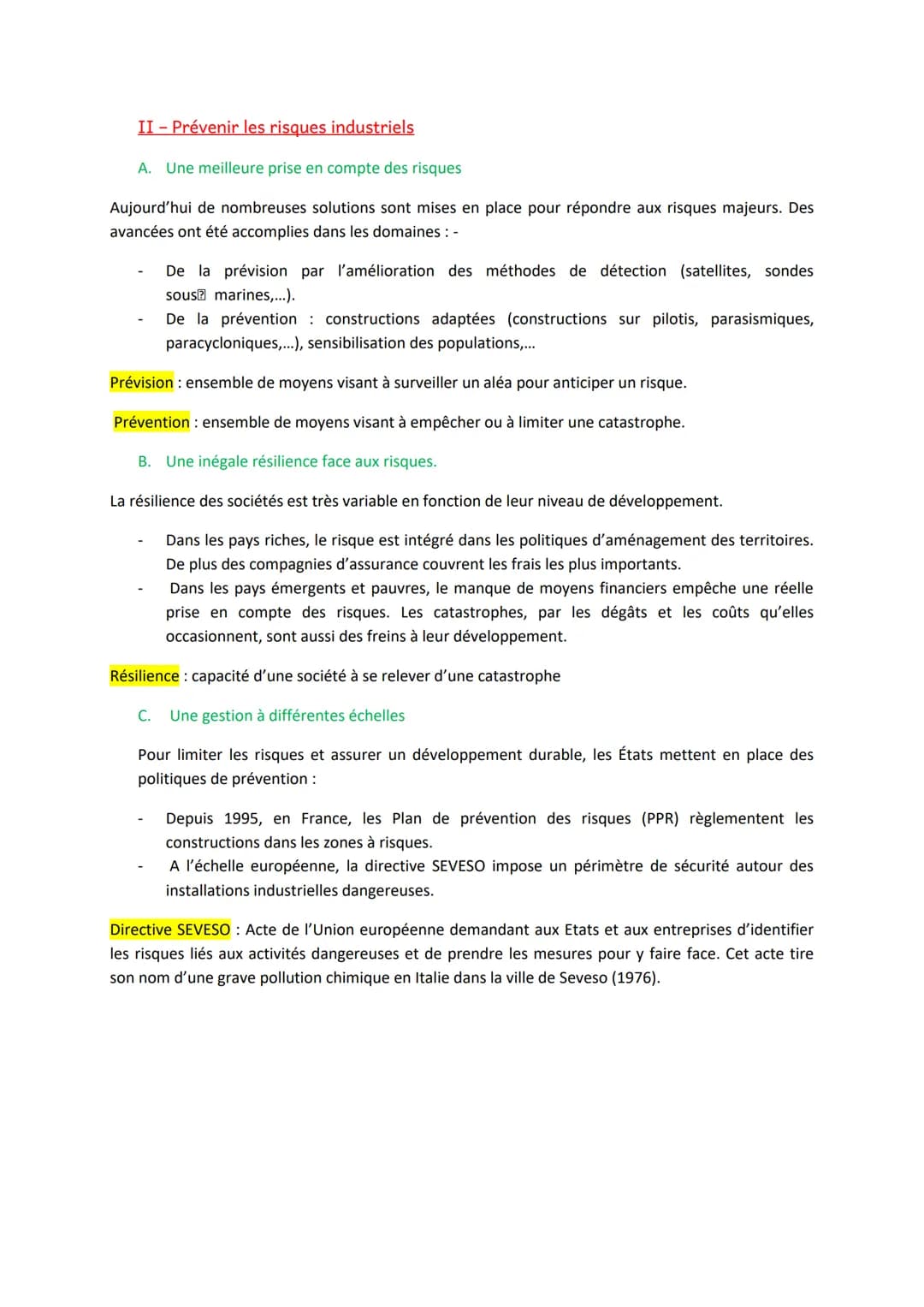 # Prévenir et s'adapter aux risques (industriels, technologiques et
sanitaires ou liés au changement climatique)
Comment les sociétés peuve