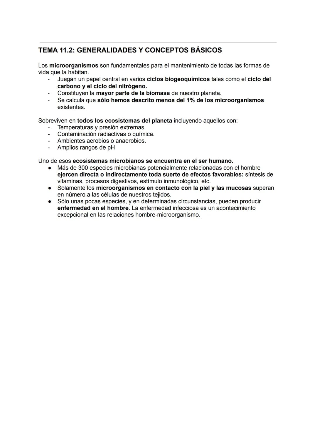 # MICROBIOLOGÍA
## TEMA 11.1: INTRODUCCIÓN A LA MICROBIOLOGÍA
1. Introducción a la microbiología.
Microbiología: Ciencia que se encarga d