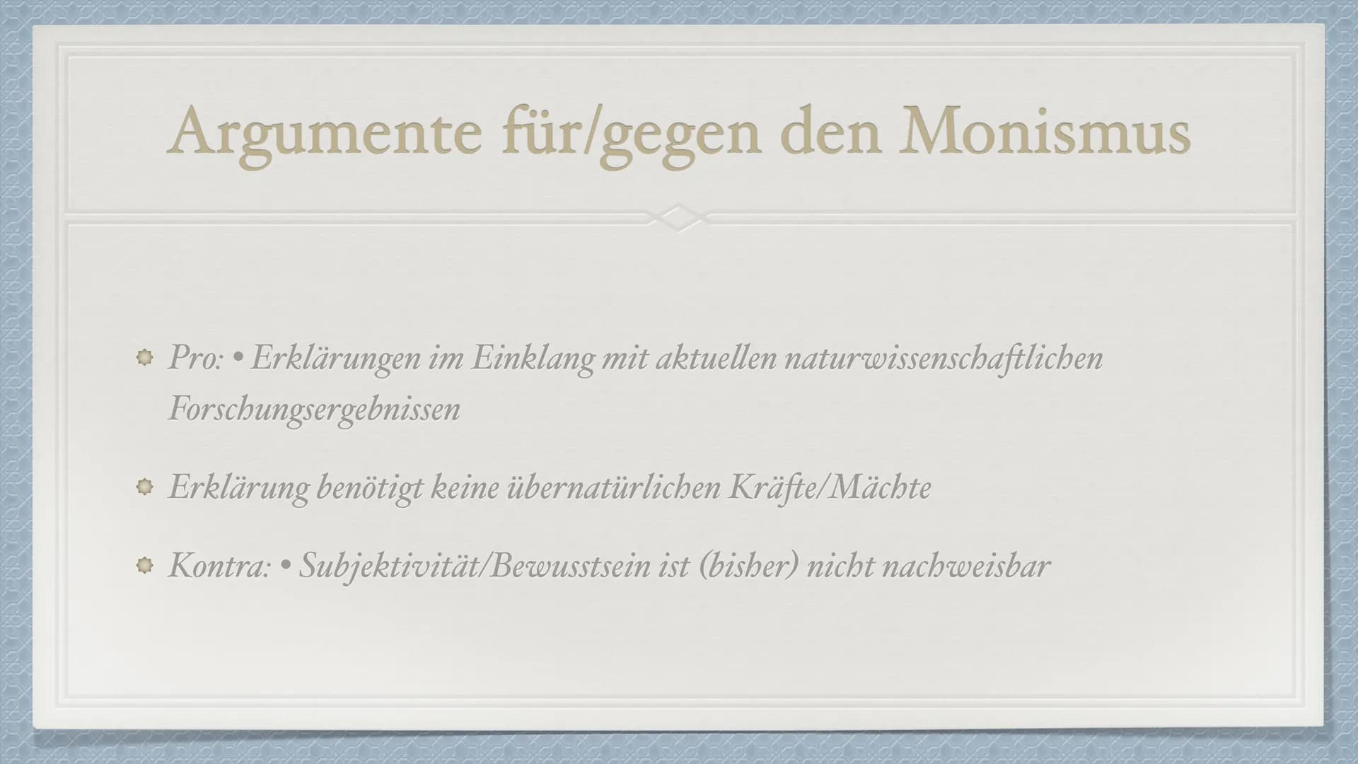 # Das Leib-Seele-Problem
Eine Präsentation von Anisa S. und Senita K. # Was ist das Leib-Seele-Problem?
* Philosophischer Diskurs über d