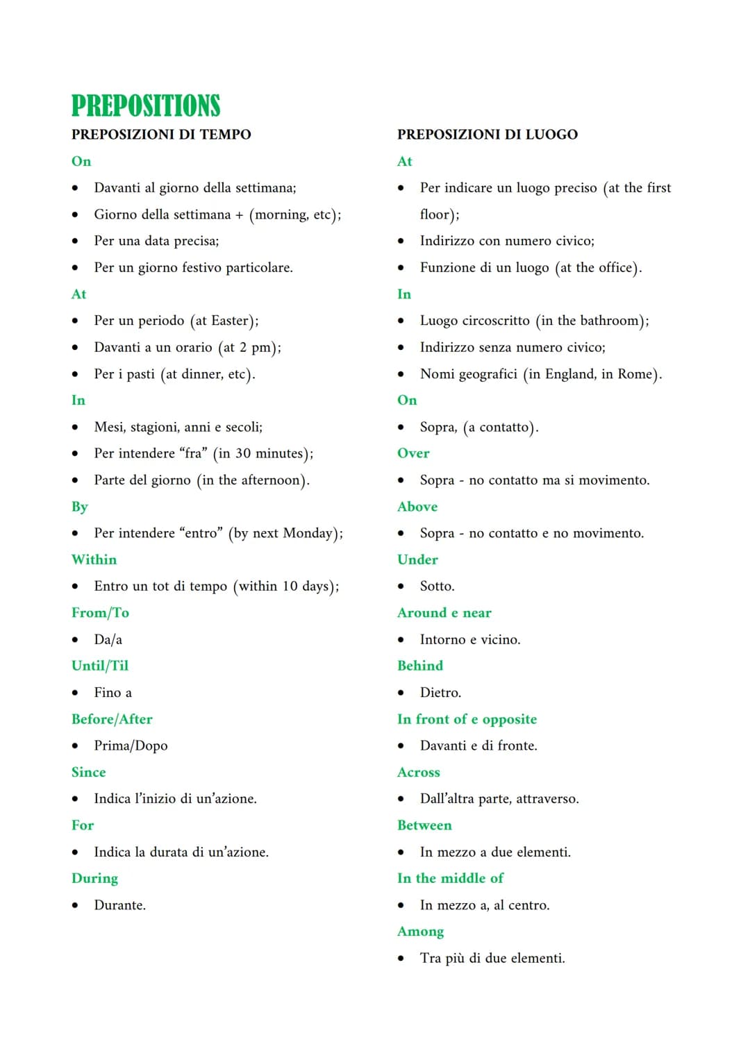 # PHRASAL VERBS
* GET ON - salire;
* GET ON WITH - continuare con;
* GET BACK - tornare indietro;
* GET ABOUT - capire;
* GET ACR