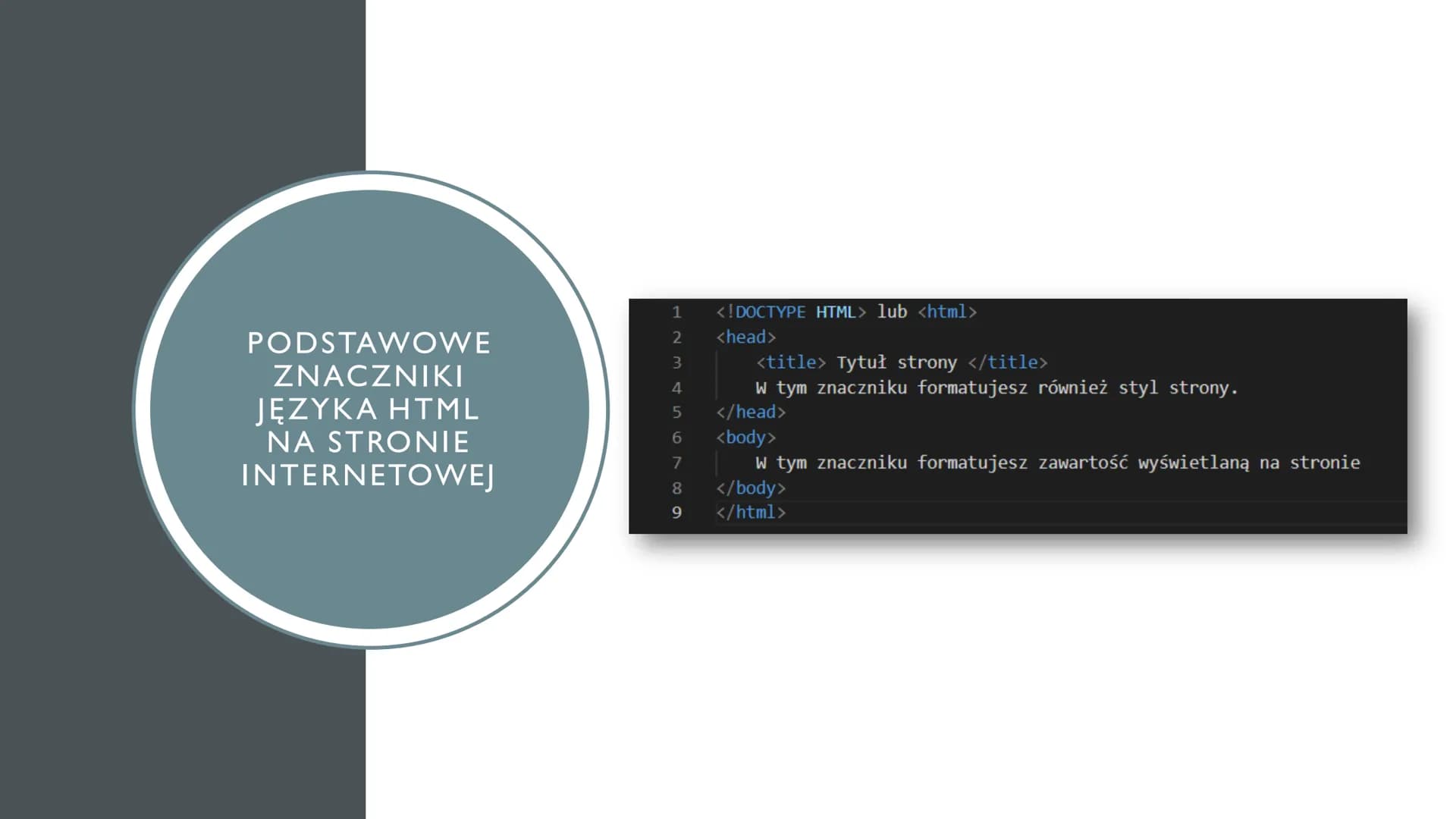 # TWORZENIE STRONY
## INTERNETOWEJ
Podstawowe infromacje na temat HTML
@szyszusiowe_notatki CZEGO
DOWIESZ SIĘ W
TEJ NOTATCE?
1. Czym jest