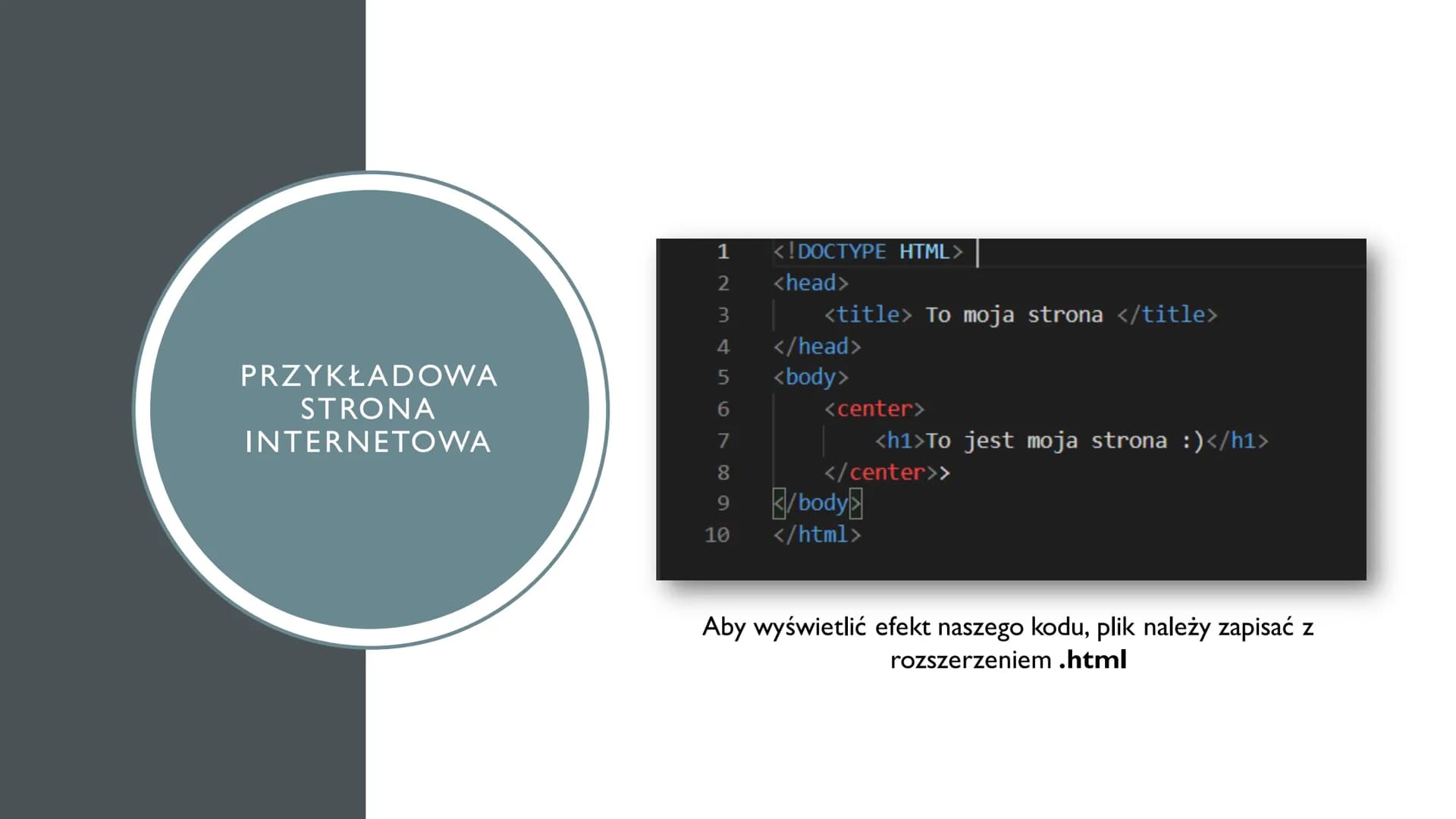 # TWORZENIE STRONY
## INTERNETOWEJ
Podstawowe infromacje na temat HTML
@szyszusiowe_notatki CZEGO
DOWIESZ SIĘ W
TEJ NOTATCE?
1. Czym jest