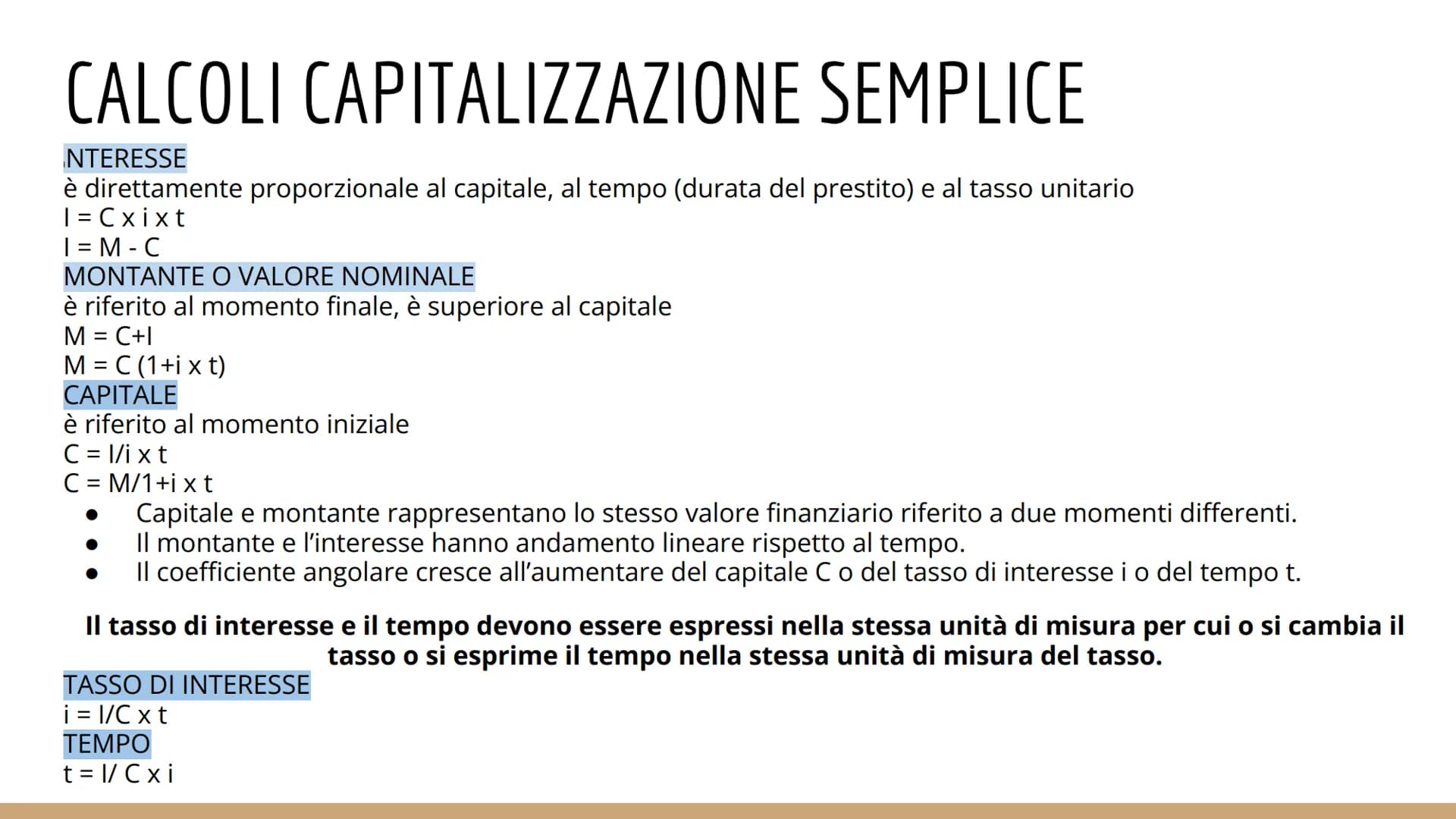 # MATEMATICA FINANZIARIA
si occupa di operazioni economico-finanziarie ed è necessaria
quando un operatore si trova in una situazione in cu