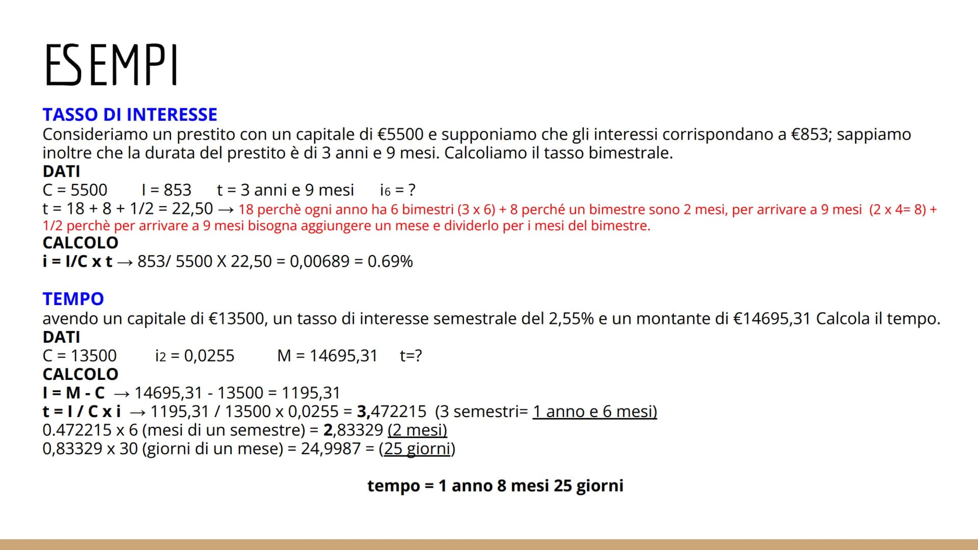 # MATEMATICA FINANZIARIA
si occupa di operazioni economico-finanziarie ed è necessaria
quando un operatore si trova in una situazione in cu