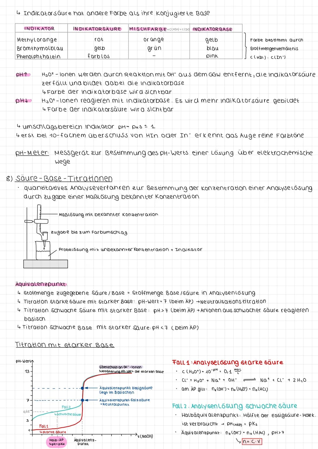 3. Säure-Base-Gleichgewichte
1) säure-Base-Reaktionen nach Brønsted
Brønsted-Säuren Protonendonatoren
4 Teilchen aie bei einer Reakti