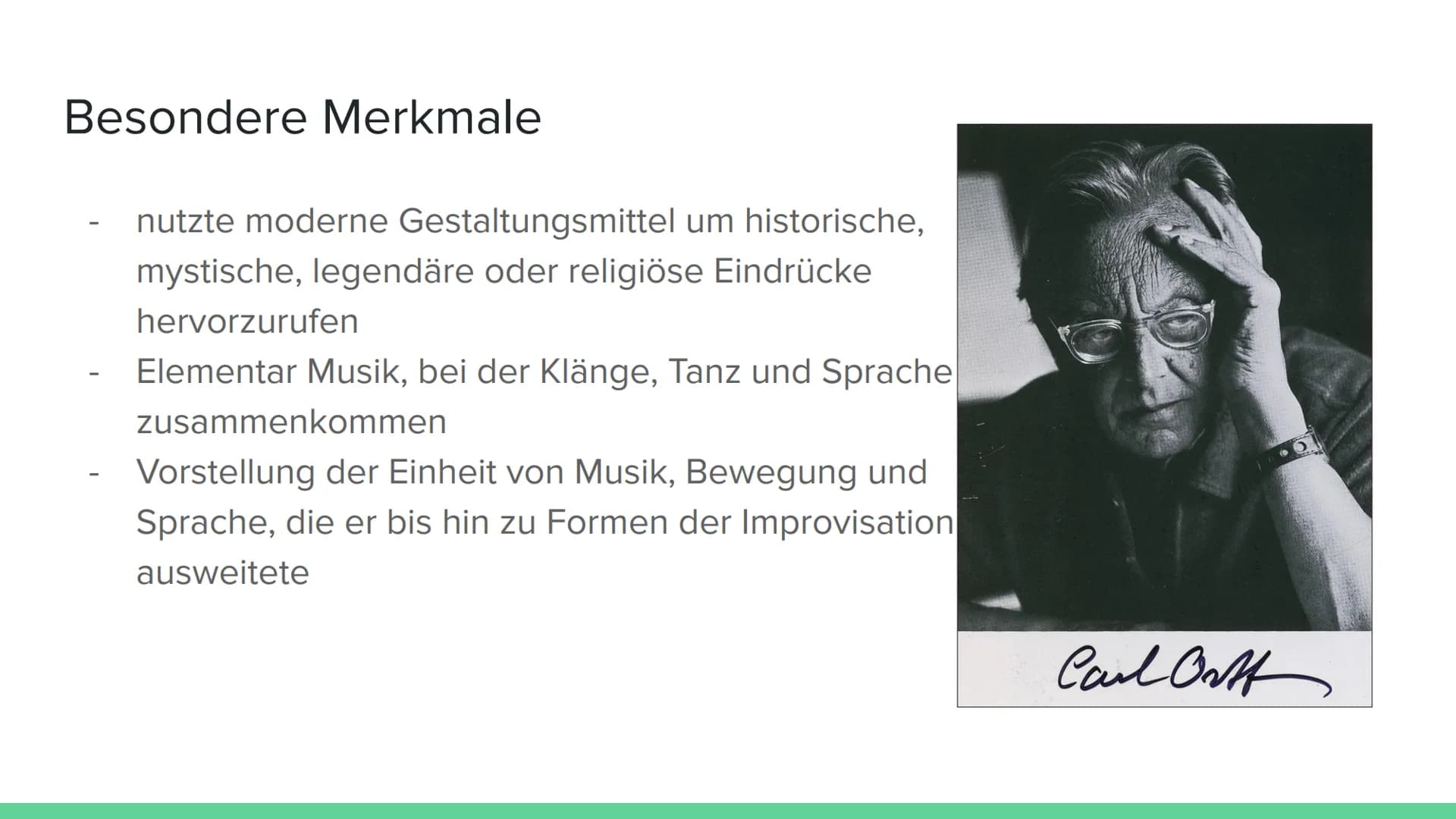 # Die besondere Stellung von
Carmina Burana im Leben und
Werk Carl Orff's
Von # Gliederung
1. Carl Orff
- Leben
- Hörbeispiel: cour