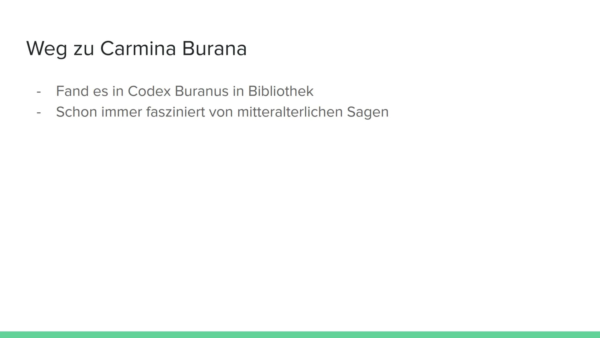 # Die besondere Stellung von
Carmina Burana im Leben und
Werk Carl Orff's
Von # Gliederung
1. Carl Orff
- Leben
- Hörbeispiel: cour