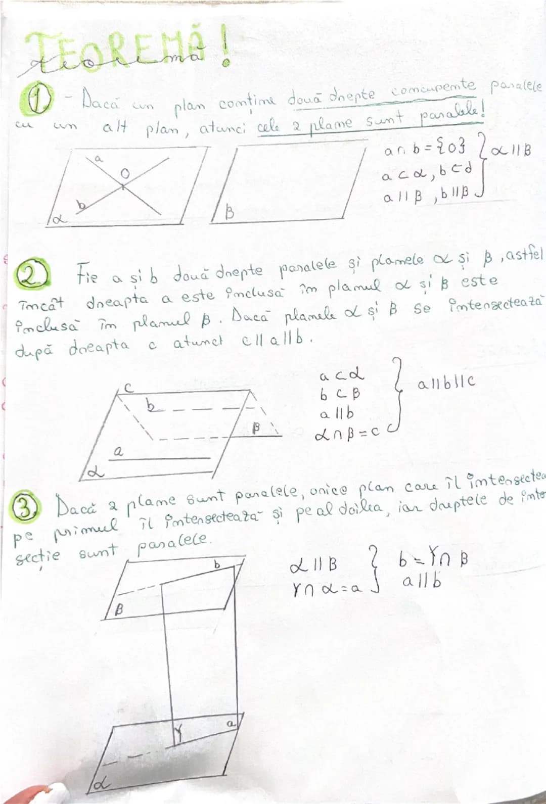 POZITURE REKREME A 2 PLANE
Pe
plane passéete
lele
Doua plame pot avea una
a) CONFUNDATE, - adica au în comun 3 puncte necolimiare,
XA
xC
XB