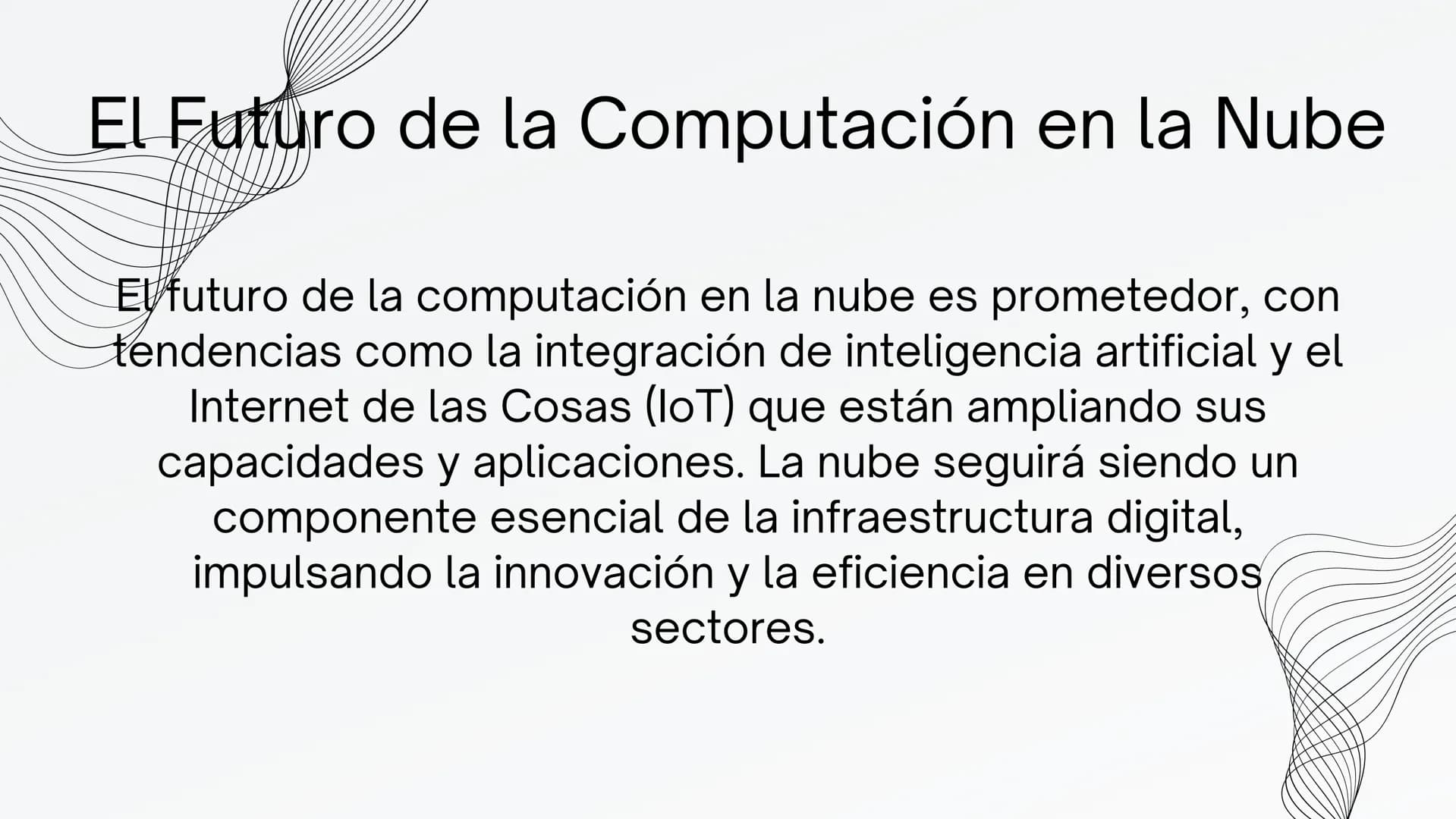 COMPUTACIÓN
EN
LA NUBE # ¿Qué es la Computación en la Nube?
La computación en la nube es el acceso a demanda a
recursos informáticos como s